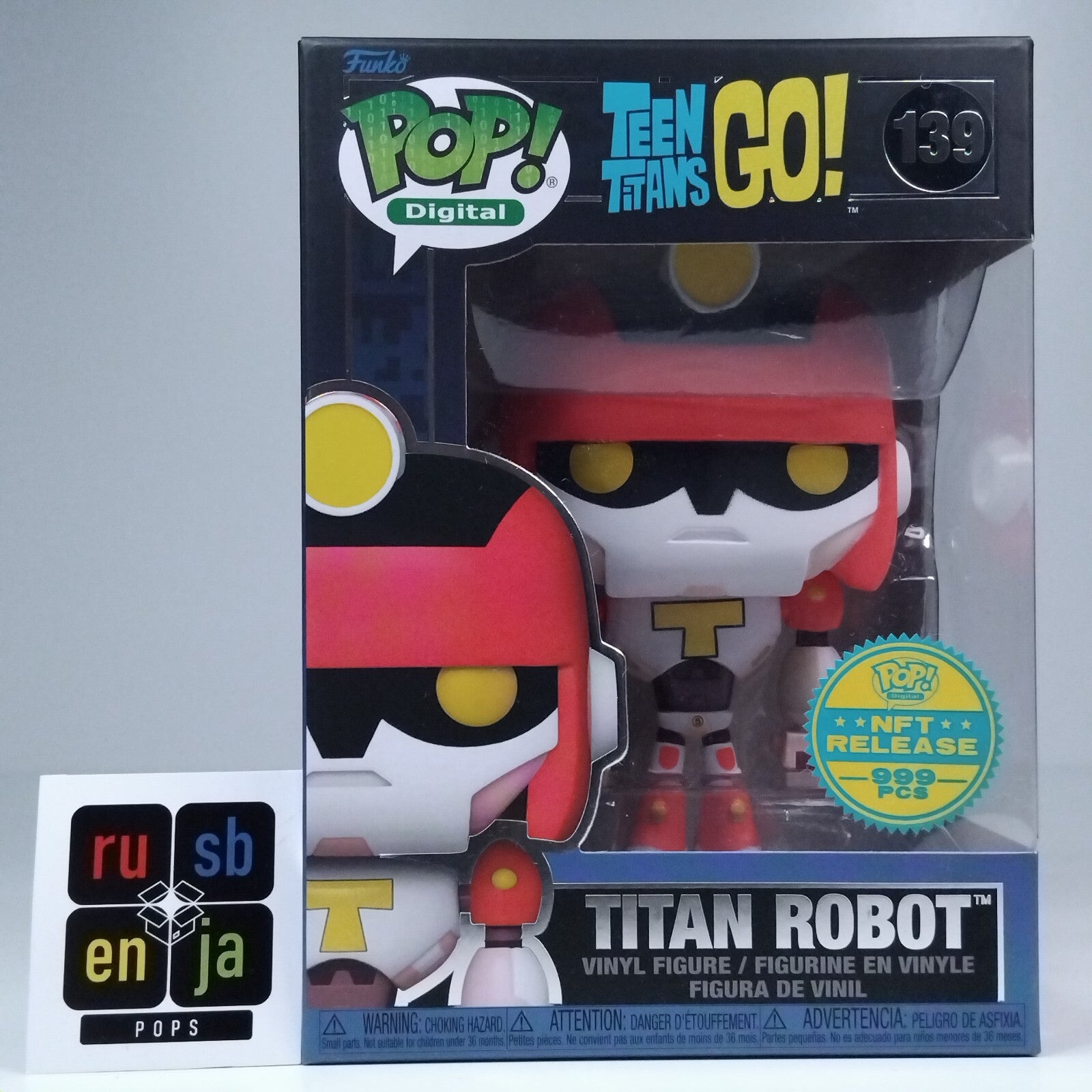 Funko Pop! Digital DC Teen Titans Go! Titan Robot 999 Pc #139