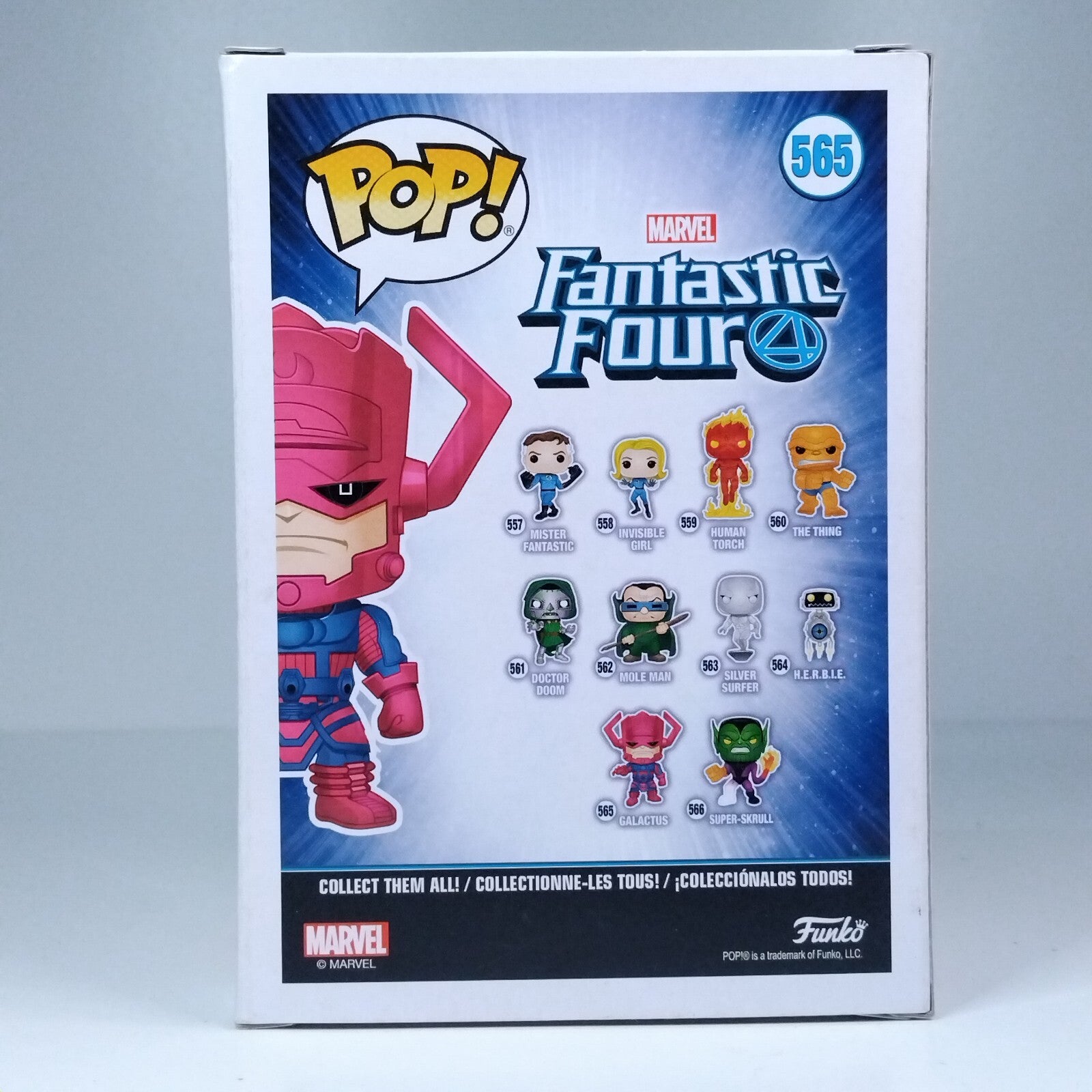 Funko Pop! Marvel - Fantastic Four 4 Galactus Signed Ralph Ineson COA #565 WS
