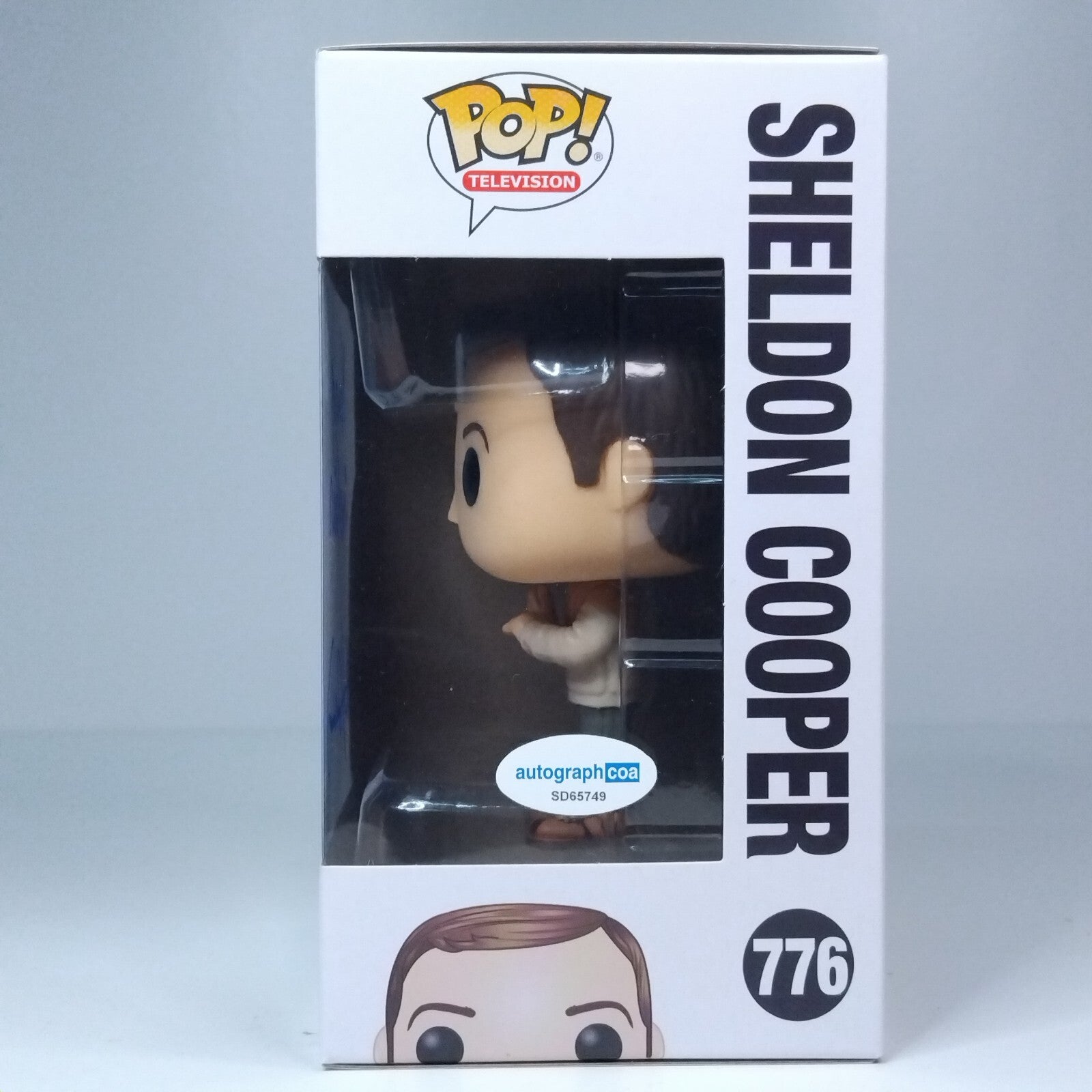 Funko Pop! TV Big Bang Young Sheldon Cooper Signed w/ CN Iain Armitage #776 WS