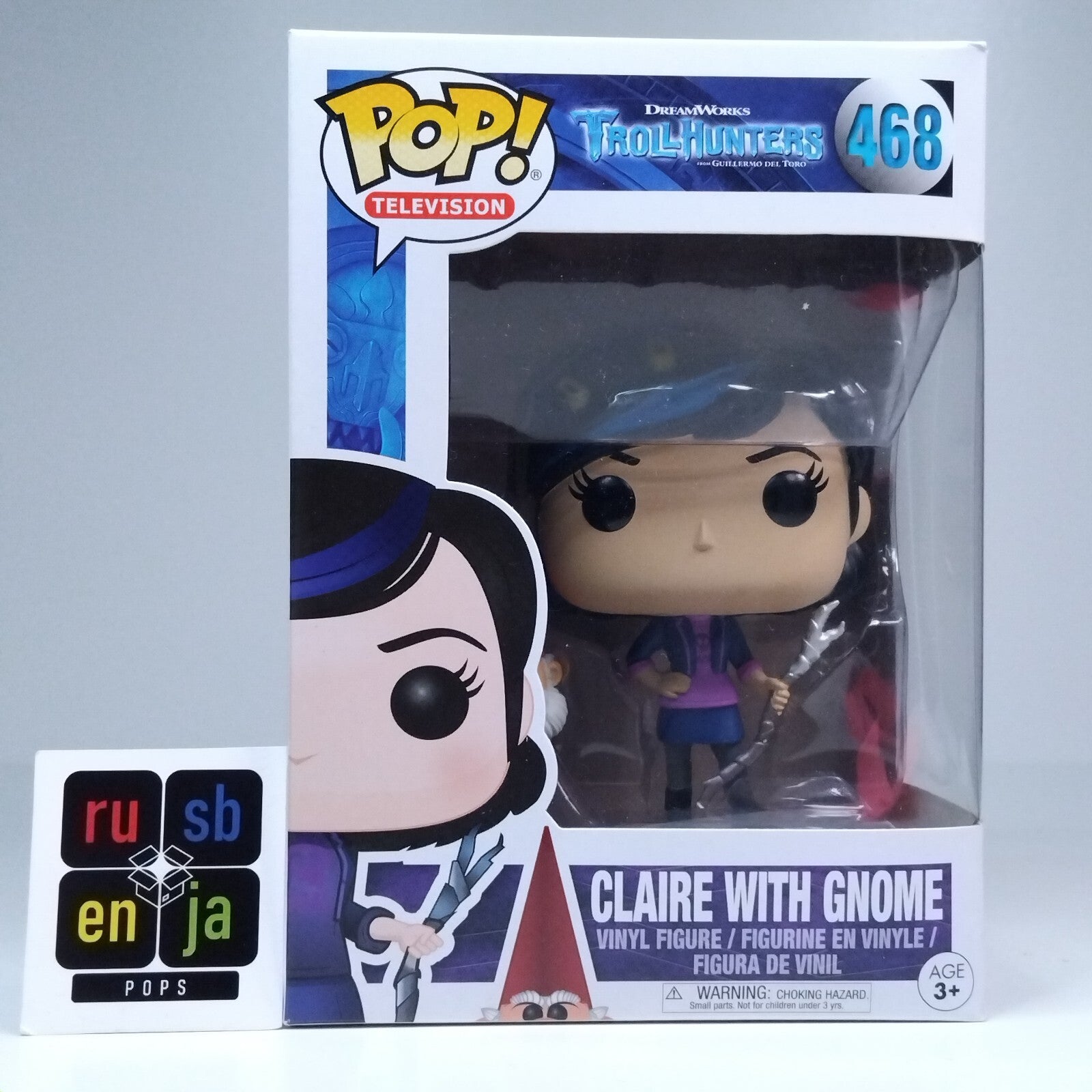 Funko Pop! TV Troll Hunters Claire With Gnome #468