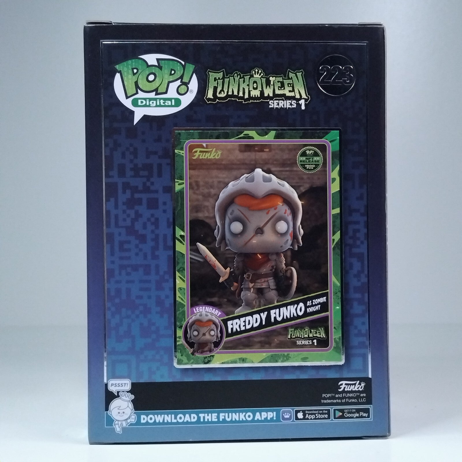 Funko Pop! Digital Funkoween Freddy Funko as Zombie Knight Glows 1,900 Pcs #223