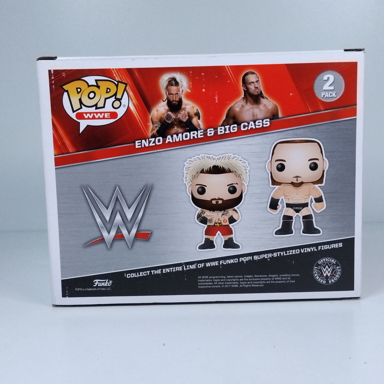 Funko Pop! WWE Enzo Amore & Big Cass Dual Signed w/COA 2 Pack