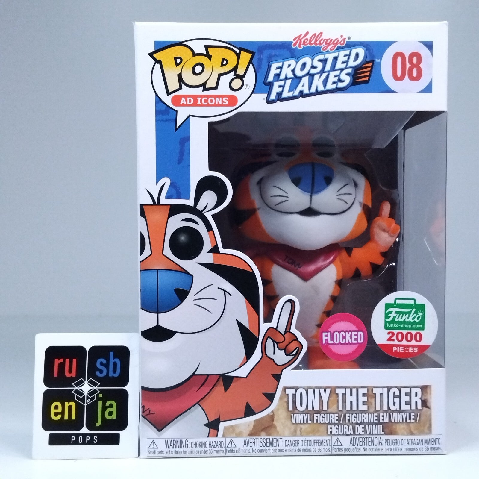 Funko Pop! Ad Icons Frosted Flakes Tony the Tiger Flocked Limited Edition #08