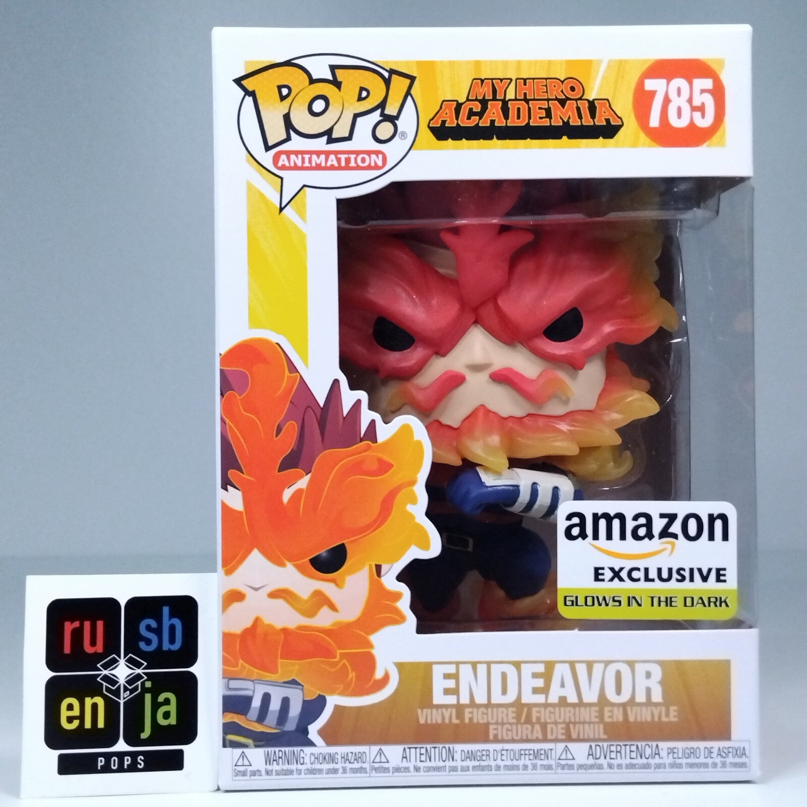 Funko Pop! Anime MHA My Hero Academia Endeavour Glows Amazon Exclusive #785