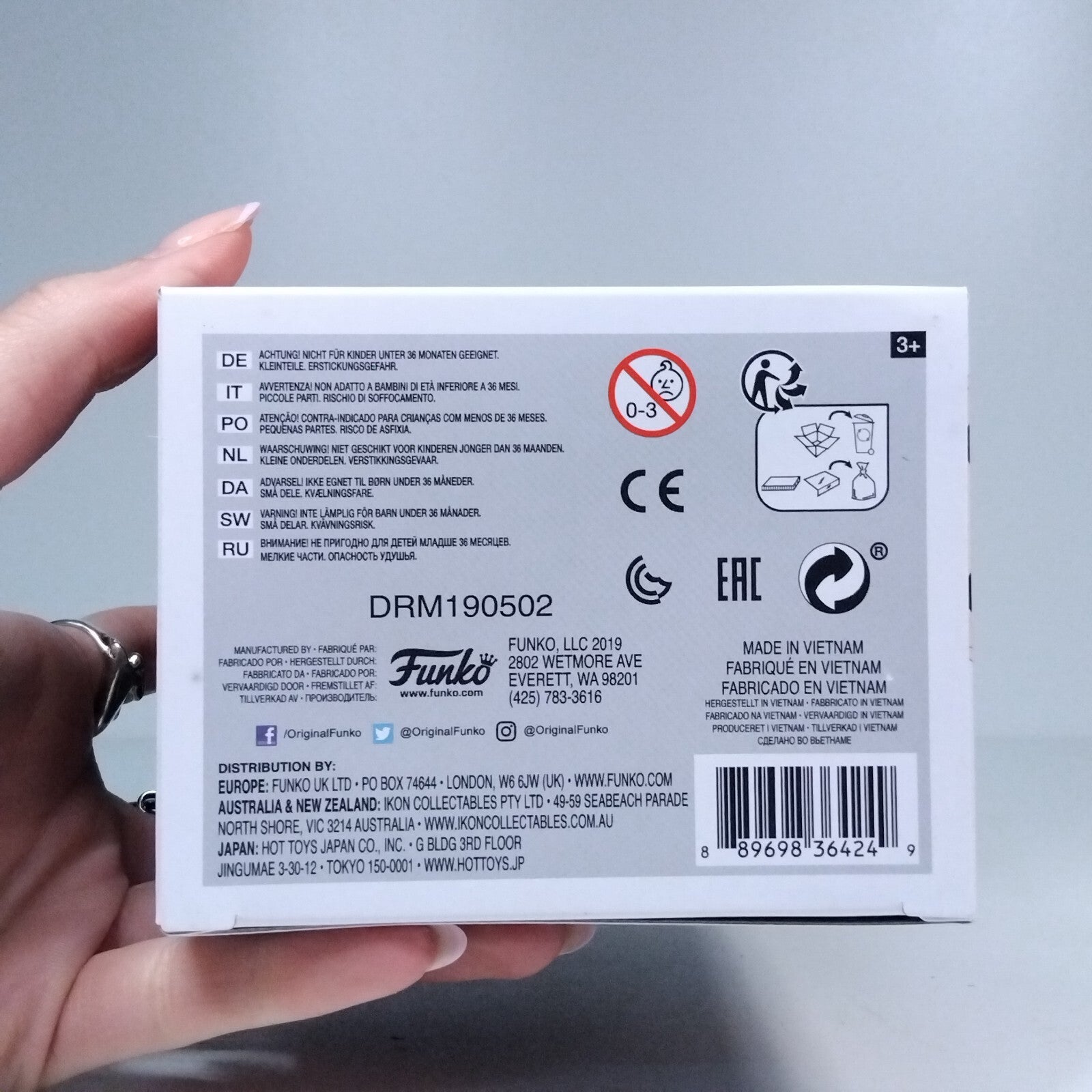 Funko Pop! Movies Zoolander Derek Zoolander Signed Ben Stiller COA #703 WS