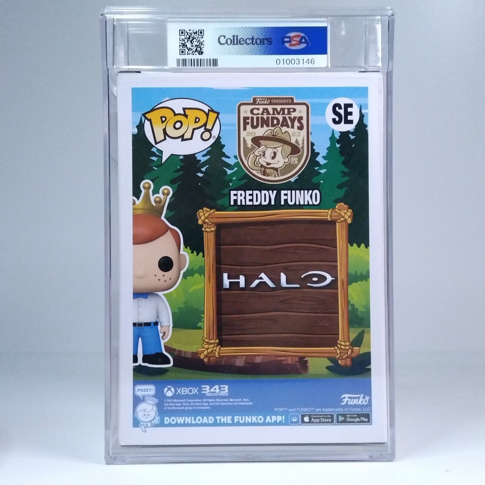 Funko Pop! Games Halo Freddy Funko as Spartan Freddy ERROR #250 Pcs PSA 8.5 #SE