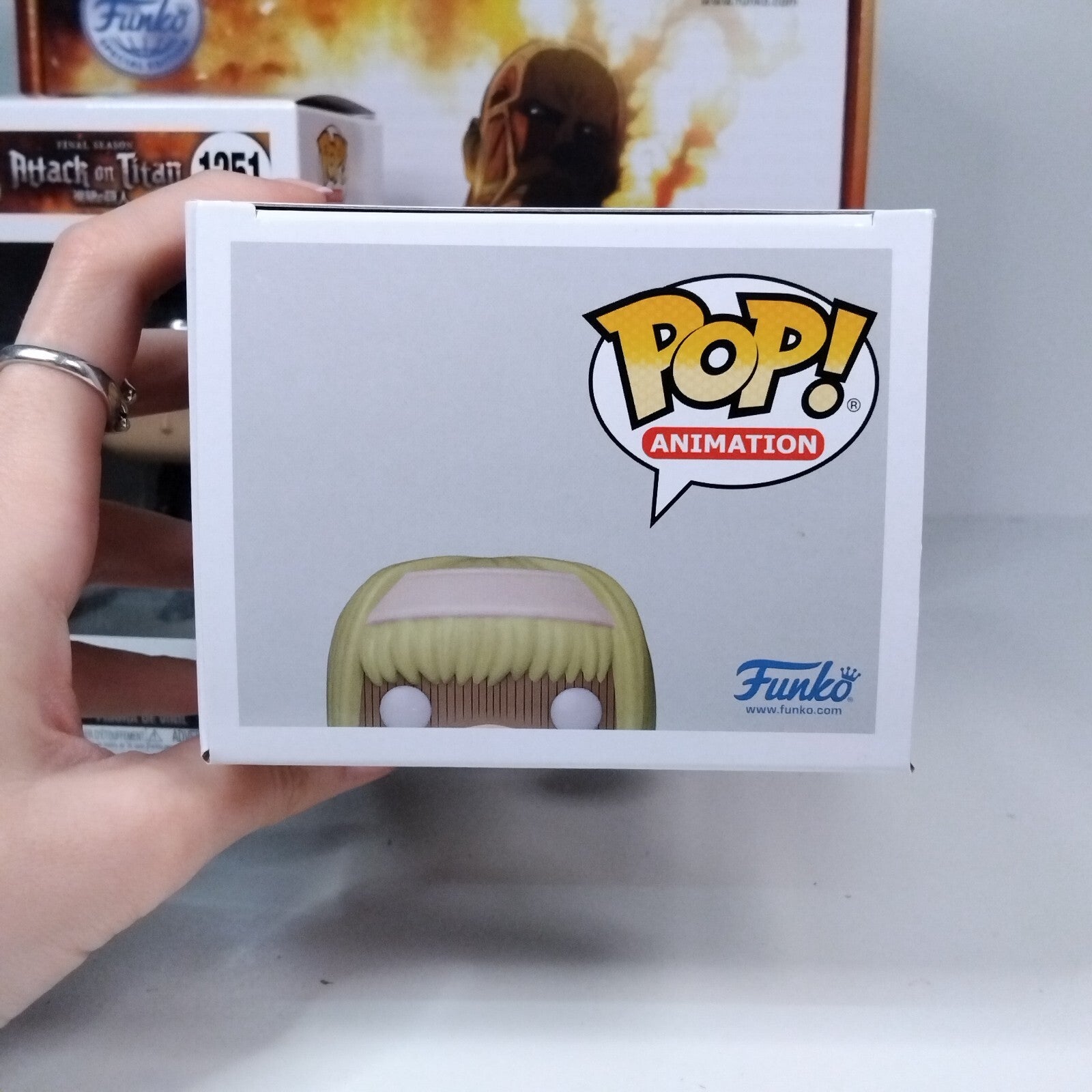 Funko Pop! Anime Attack Titan Collectors Box Child Eren & Ymir Fritz #1250 #1251
