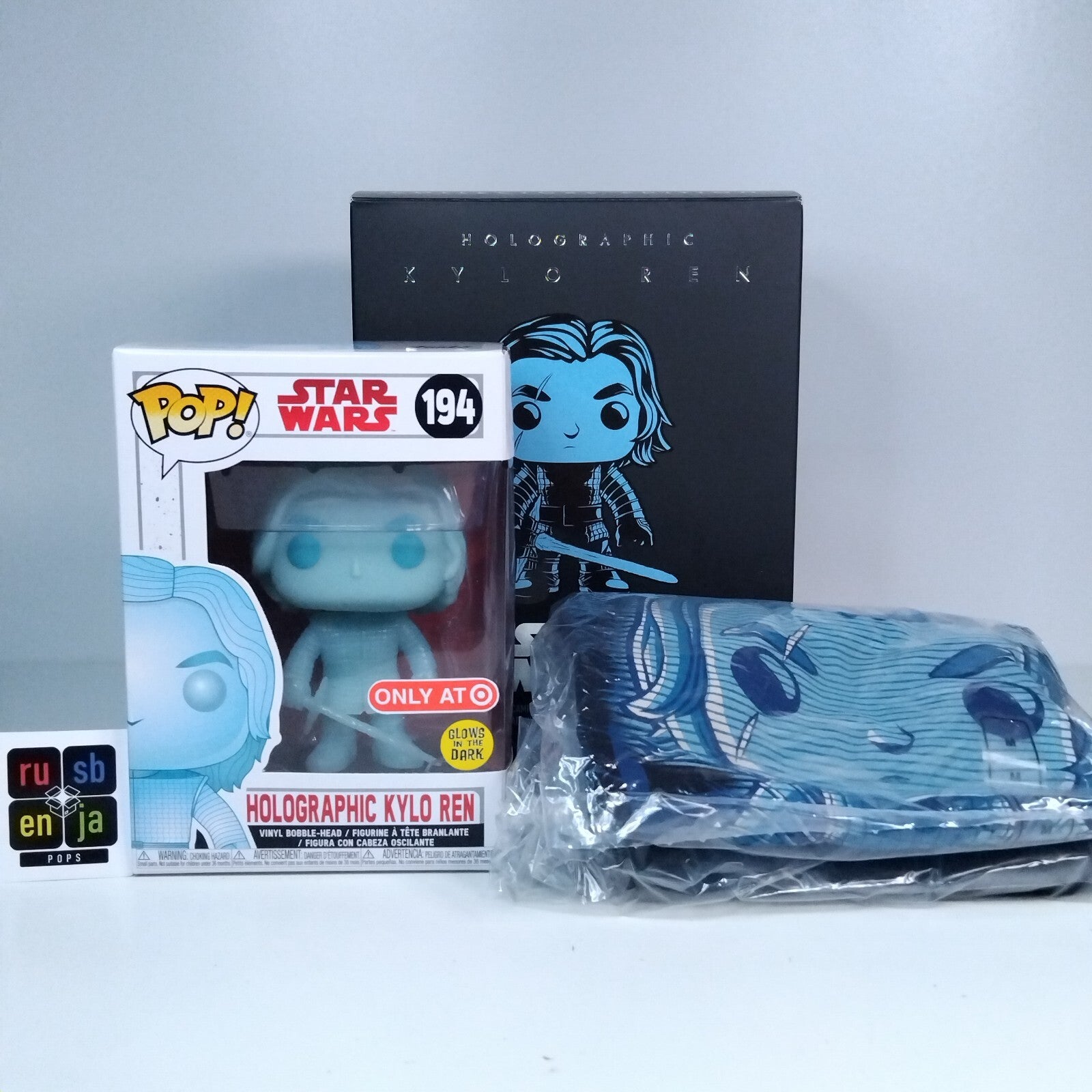 Funko Pop! Star Wars Holographic Kylo Ren Glows & Medium T-Shirt #194