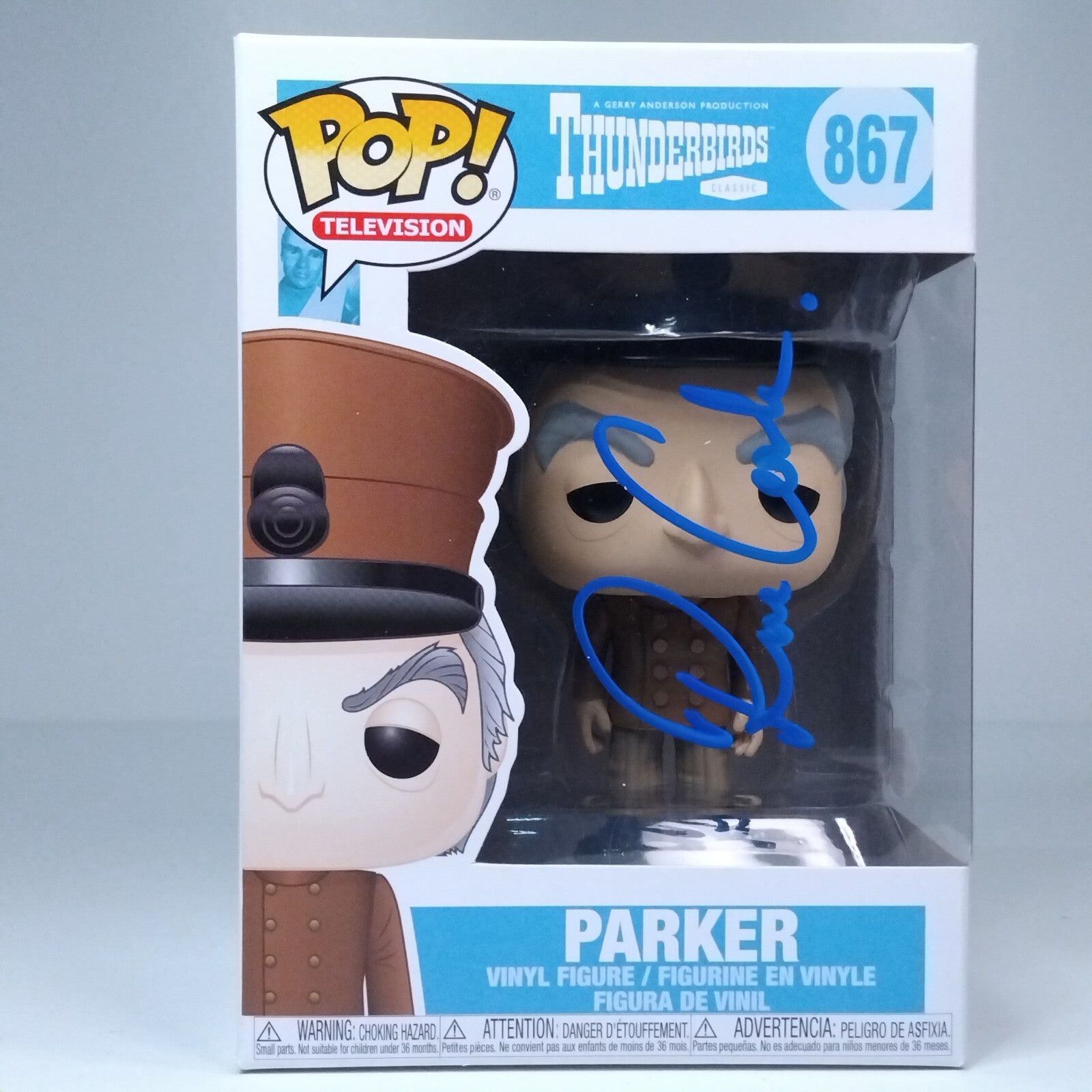 Funko Pop! TV Thunderbirds Parker Signed Ron Cook COA #867 WS
