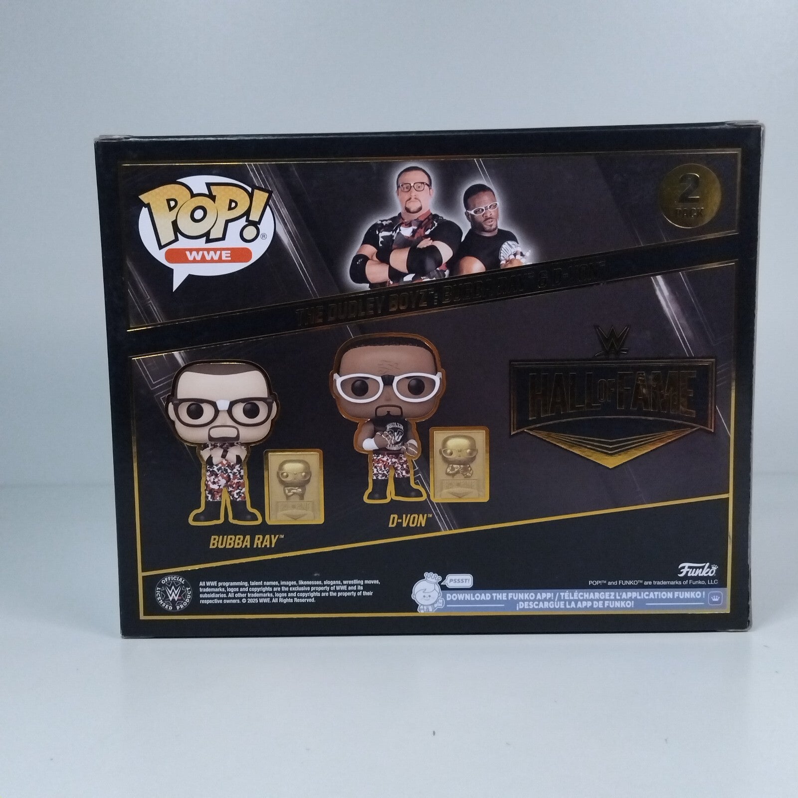 Funko Pop! WWE The Dudley Boyz Bubba Ray & D-Von Dual Signed w/COA 2 Pack