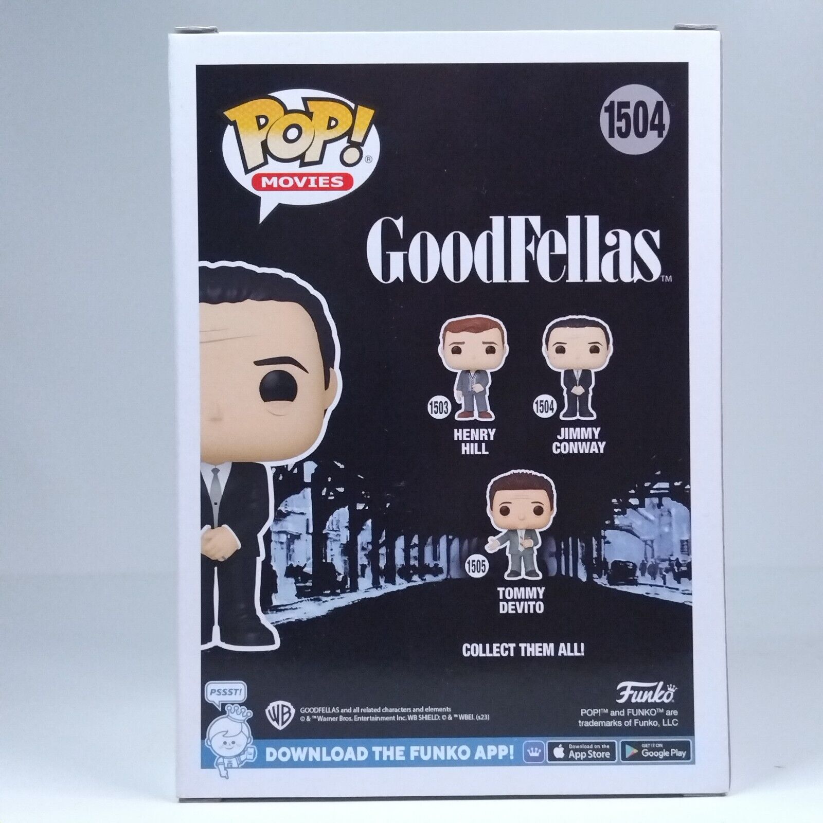 Funko Pop! Movies Goodfellas Jimmy Conway Signed Robert De Niro COA #1862