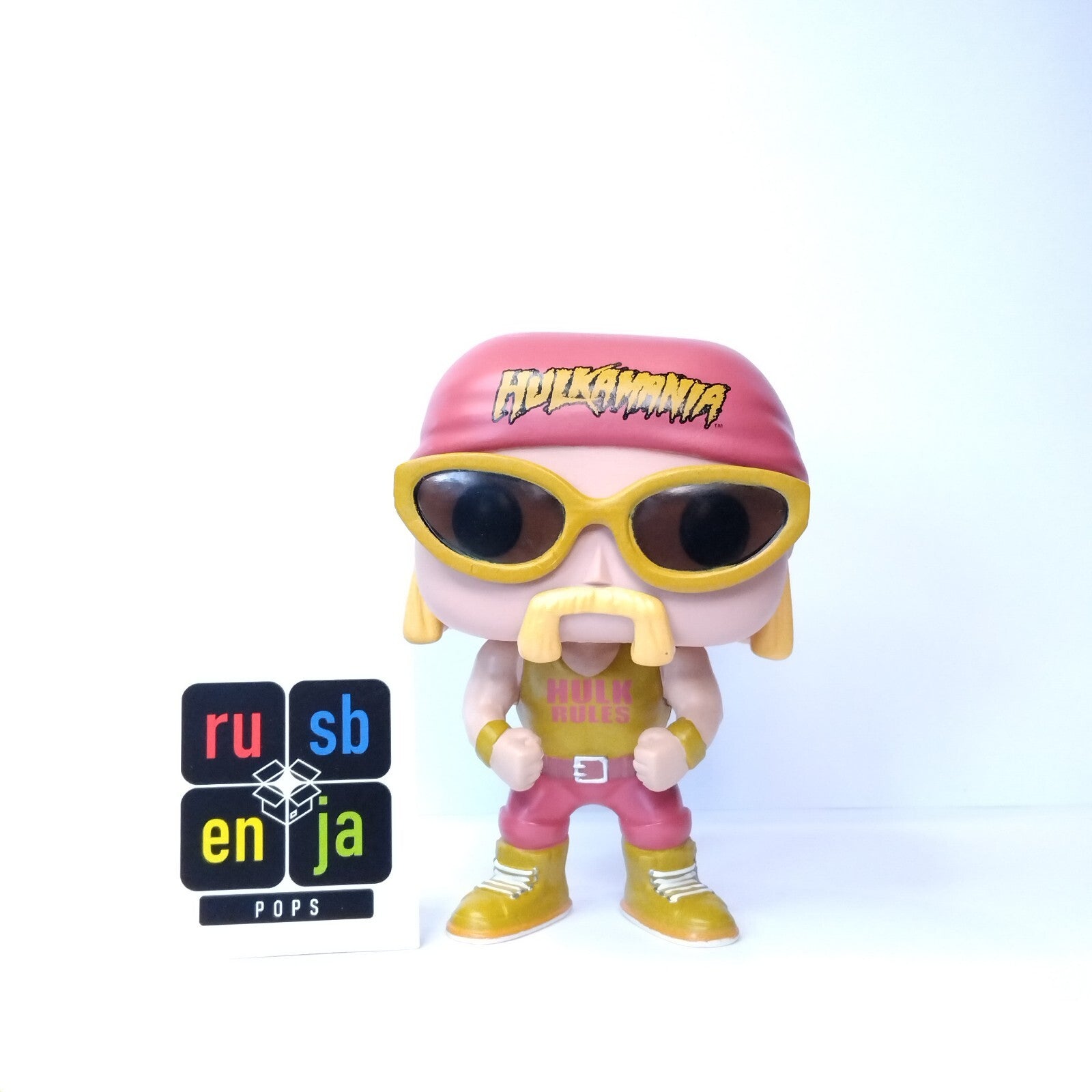 Funko Pop! WWE OOB Out of Box Hulk Hogan Hulk Rules Yellow Shirt #11