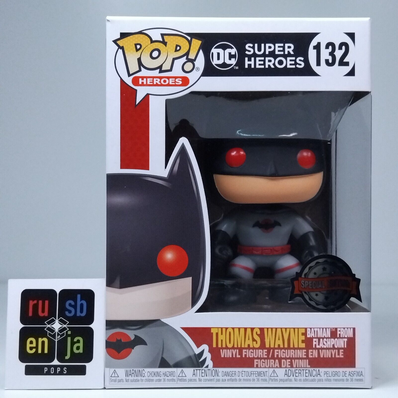 Funko Pop! DC Heroes Thomas Wayne Batman From Flashpoint Special Edition #132