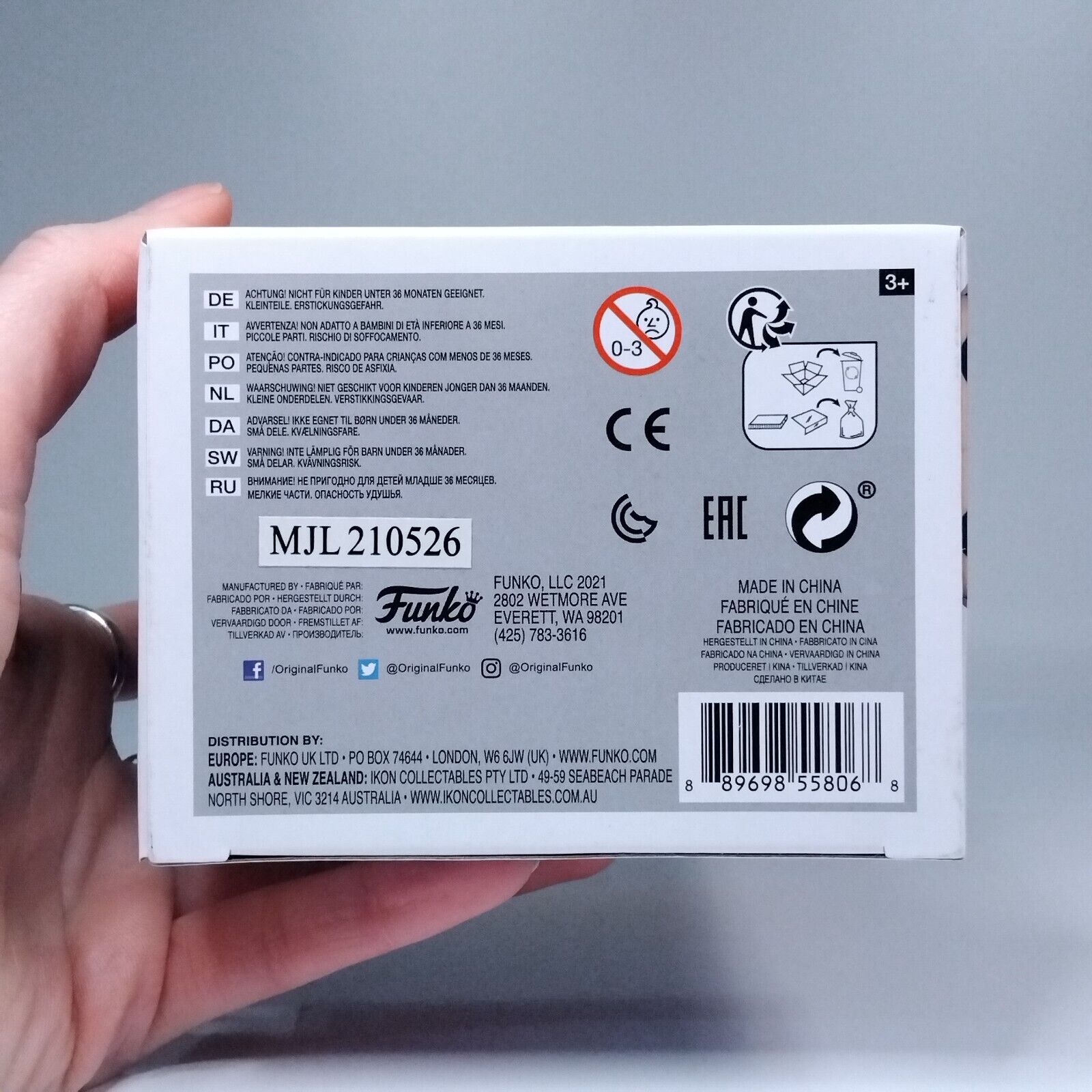 Funko Pop! TV Star Trek Captain Kirk Signed Paul Wesley COA #1138 WS