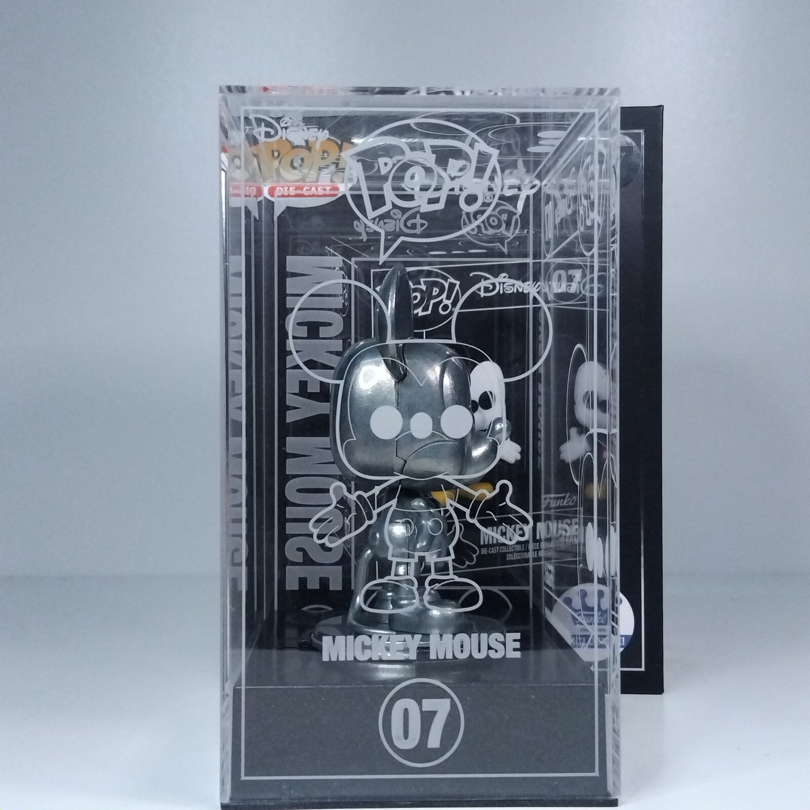 Funko Pop! Disney Diecast Mickey Mouse Silver Chase Edition #07