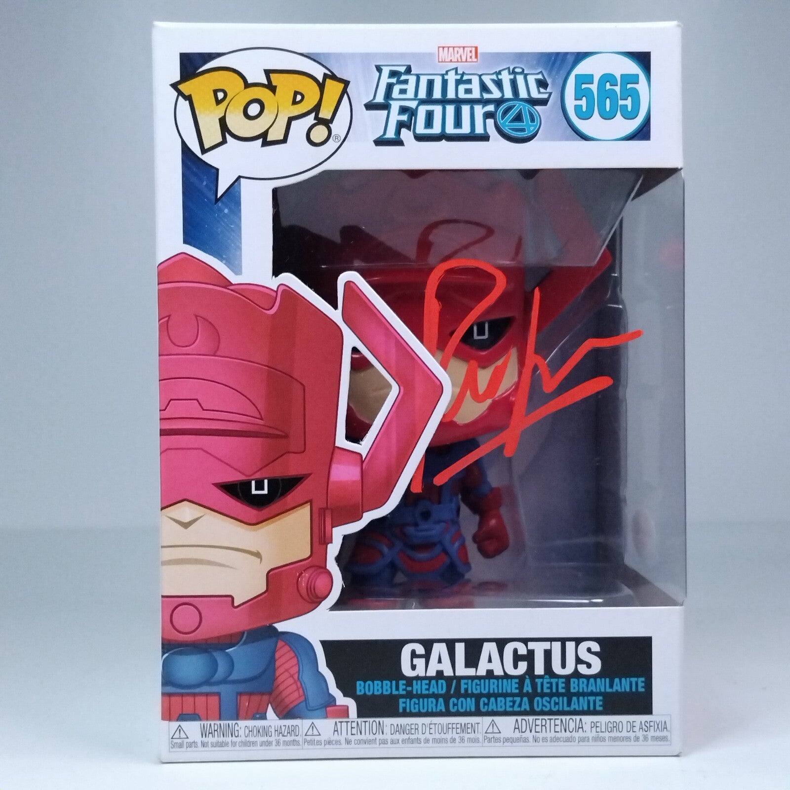 Funko Pop! Marvel Fantastic Four 4 Galactus Signed Ralph Ineson COA #565 WS