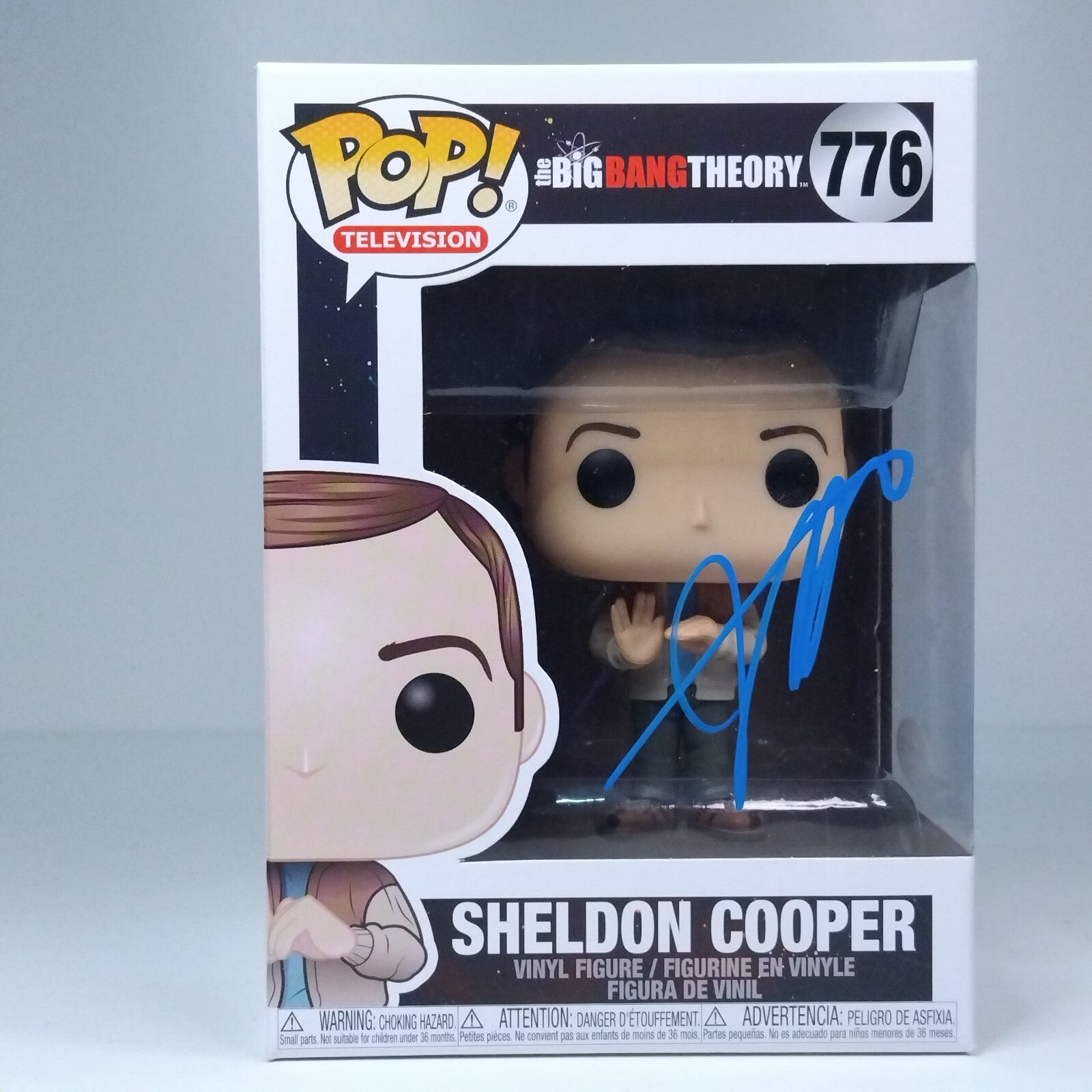 Funko Pop! TV Big Bang Young Sheldon Cooper Signed Iain Armitage #776 WS