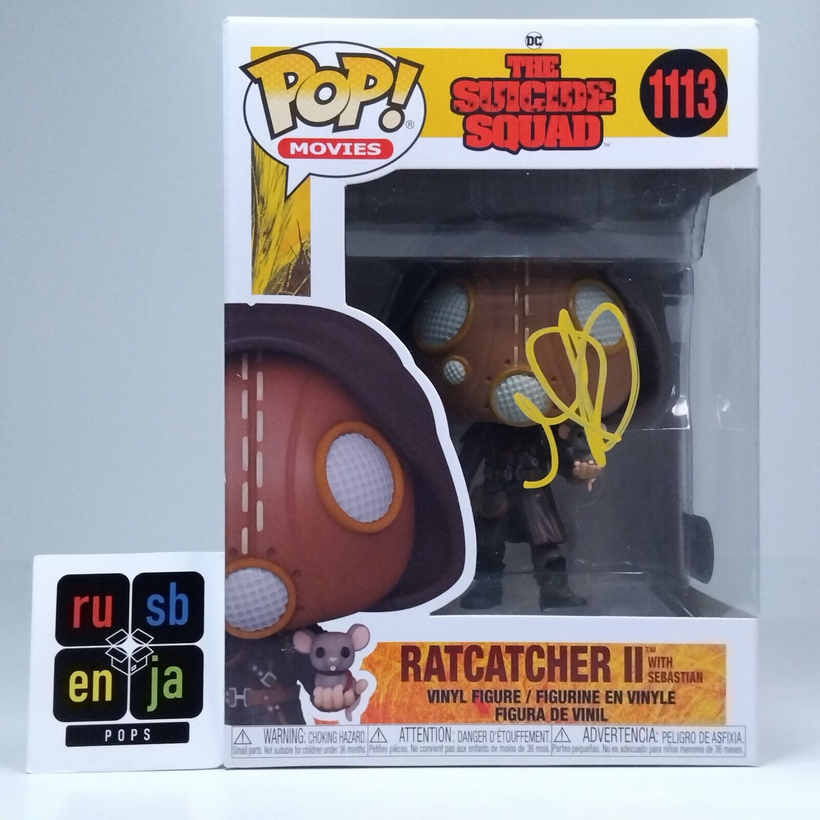 Funko Pop! DC Heroes Suicide Squad Ratcatcher Signed Daniela Melchior COA #1113