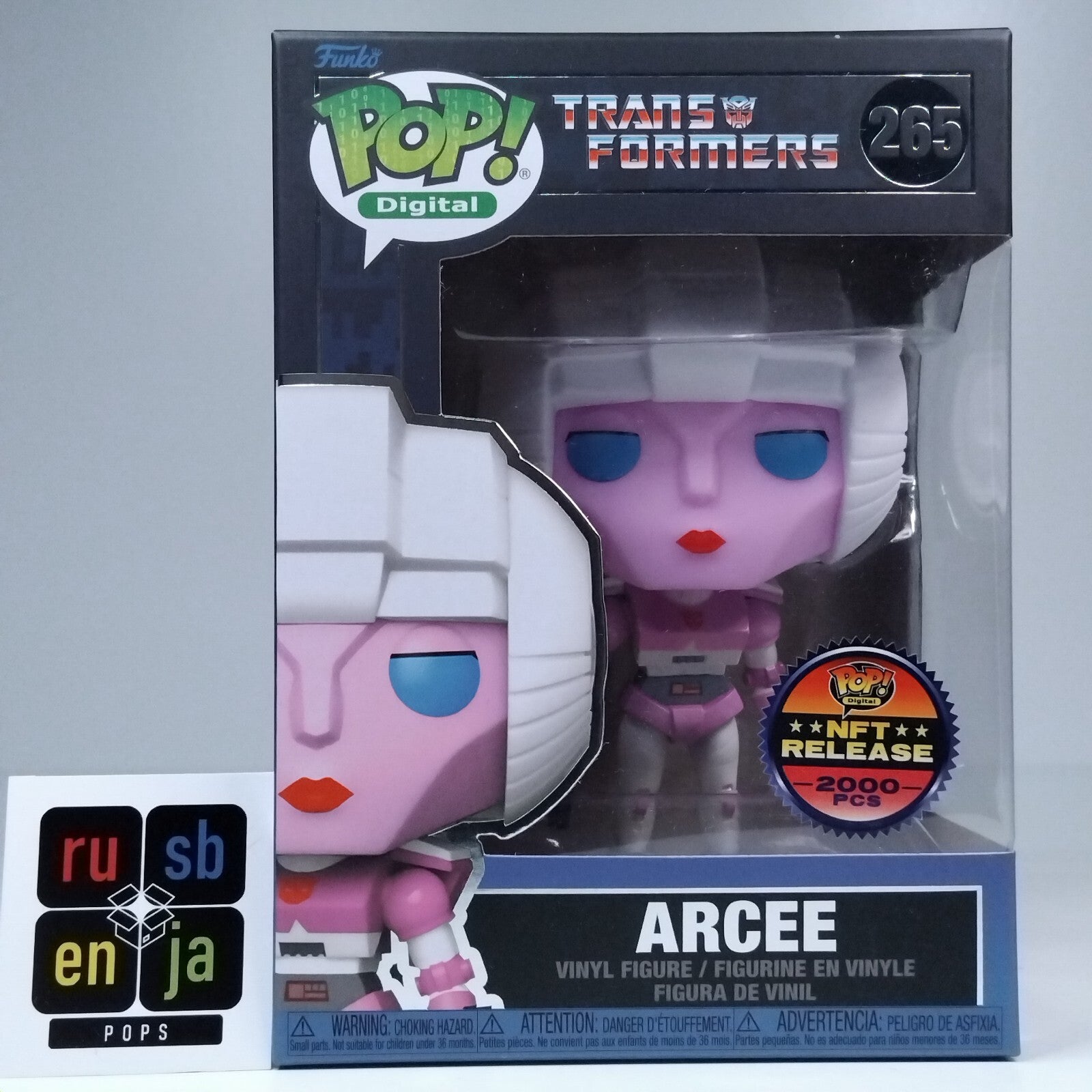 Funko Pop! Digital Retro Toys Transformers Arcee 2,000 Pc #265
