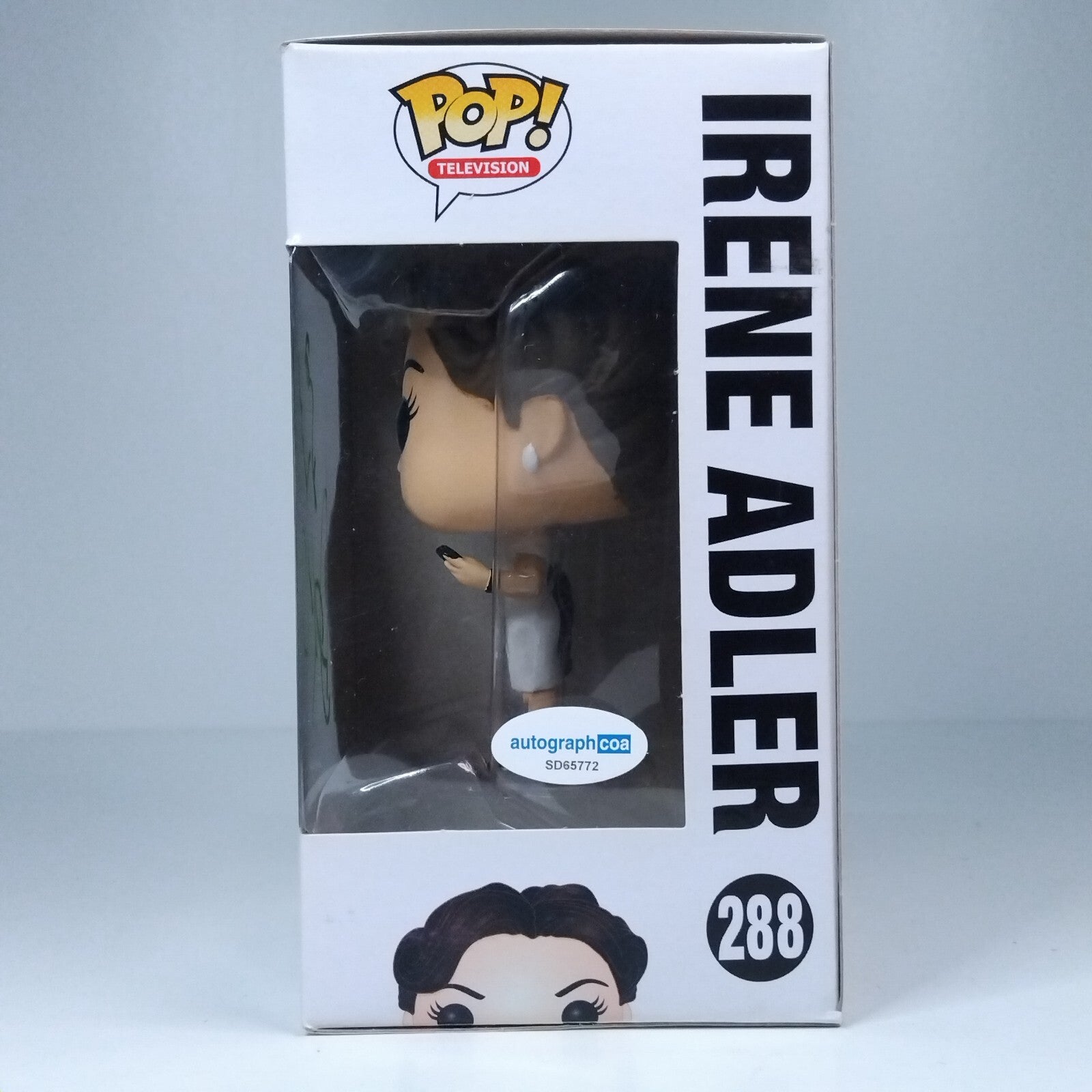 Funko Pop! TV Sherlock - Irene Adler Signed Lara Pulver COA #288 WS