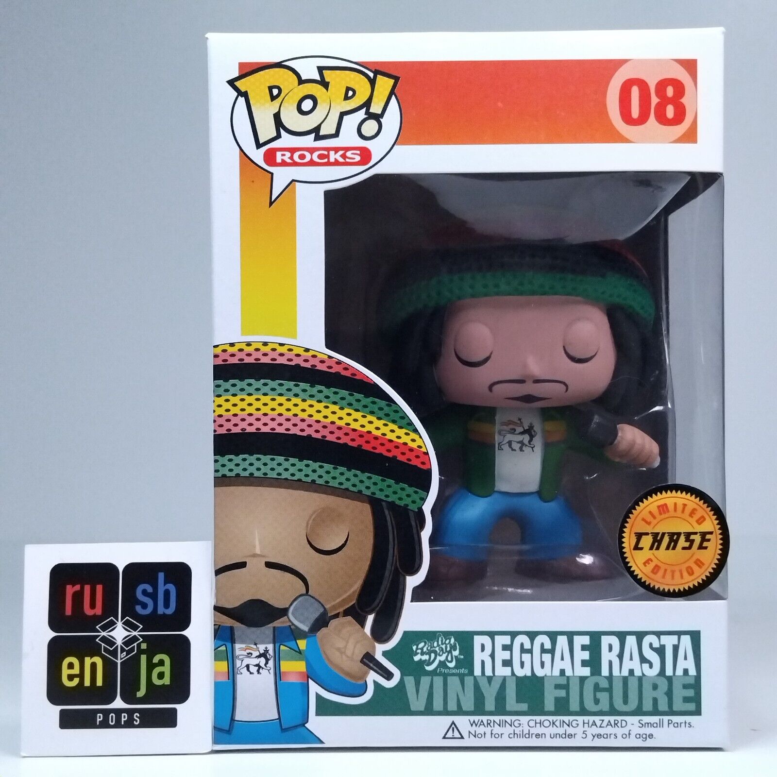 Funko Pop! Rocks Music Reggae Rasta Green Shirt Chase Edition #08