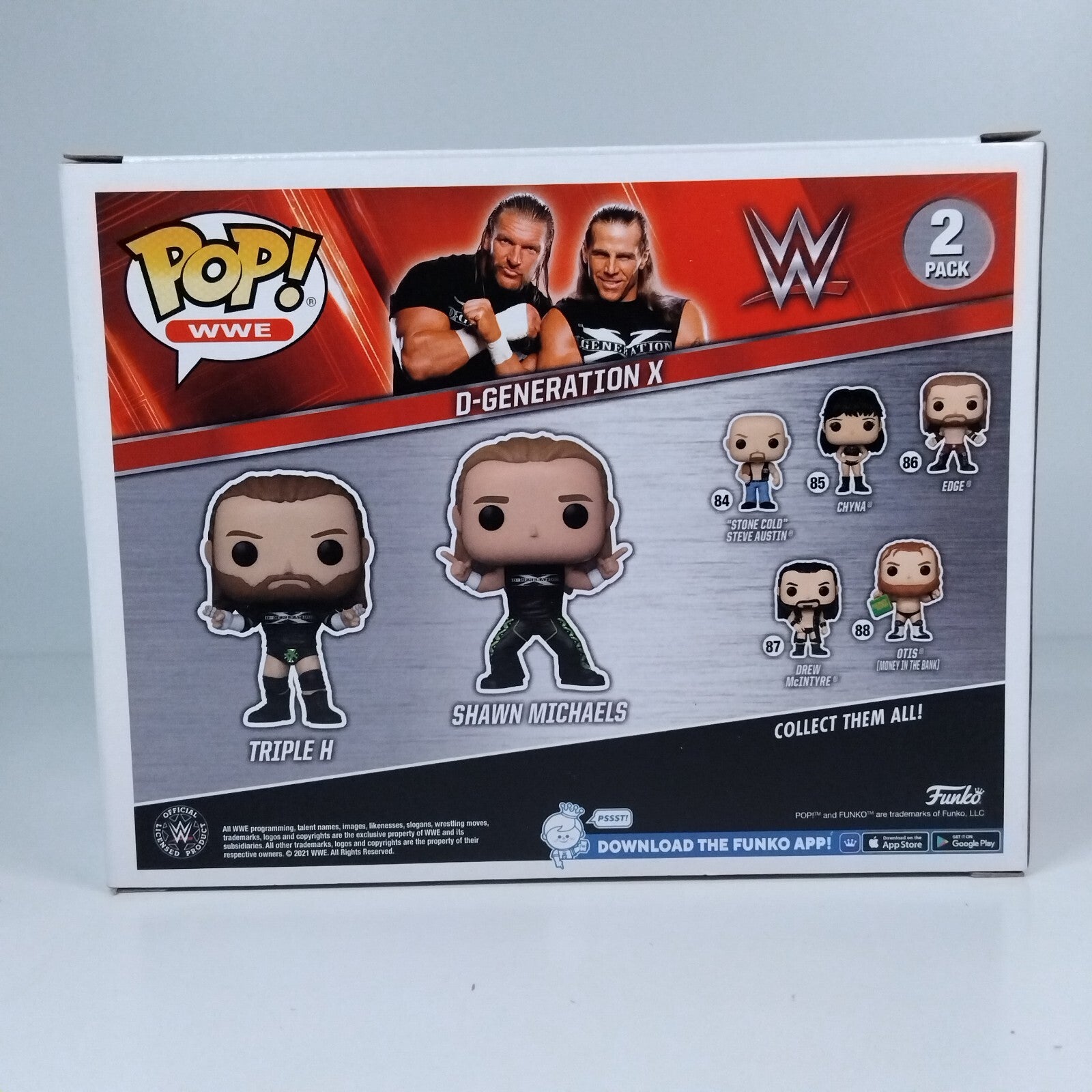 Funko Pop! WWE D-Generation X Triple H & Shawn Michaels Signed w/COA 2 Pack