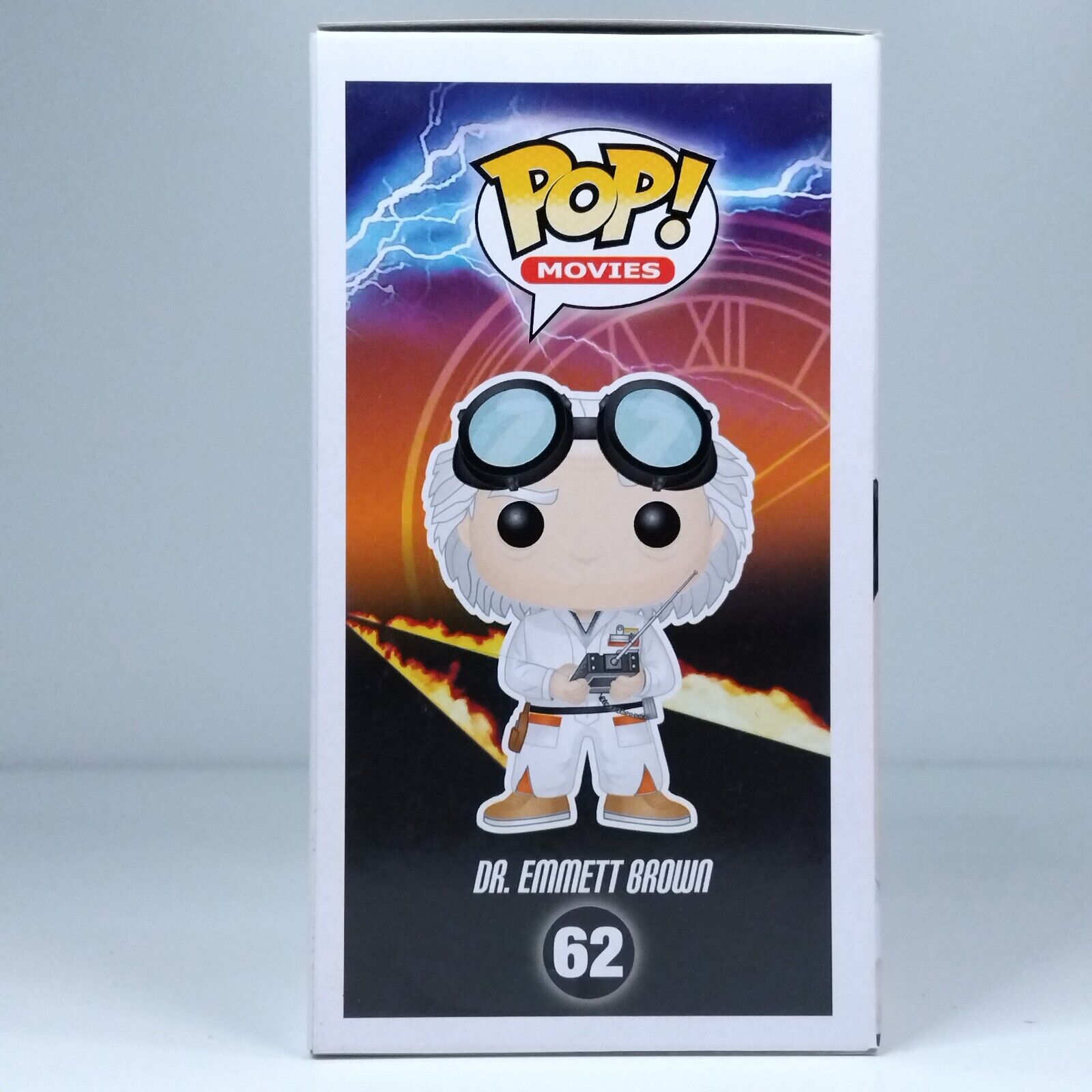 Funko Pop! Movies Back to Future Dr. Emmett Brown Glows Exclusive #62 BOX ONLY