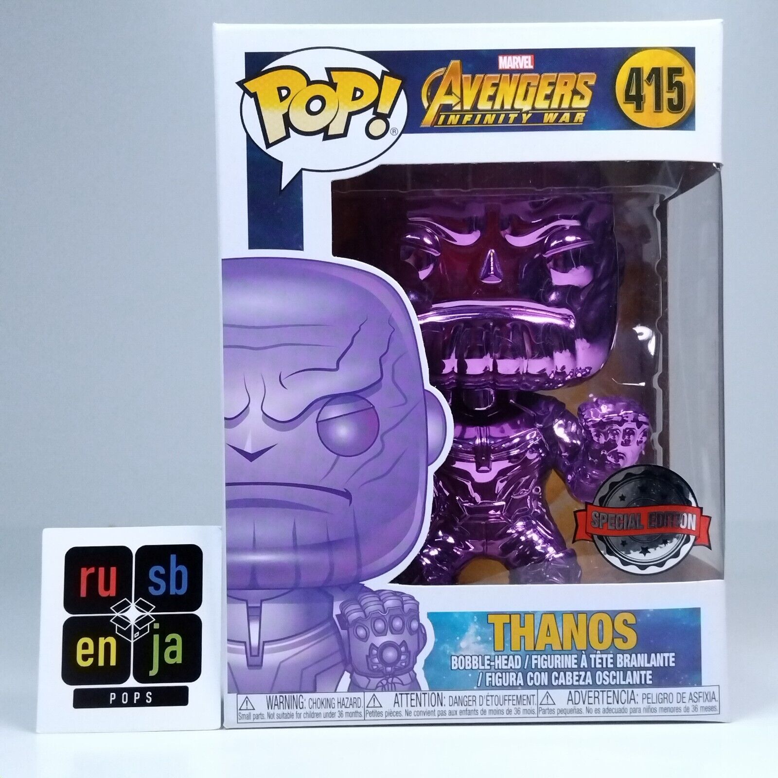 Funko Pop! Marvel Avengers Infinity War Purple Chrome Special Edition #415