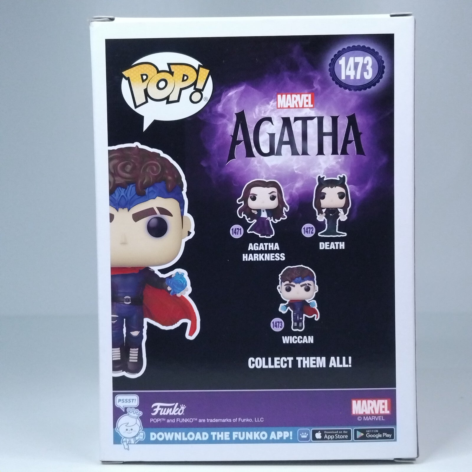 Funko Pop! Marvel Agatha Wiccan Signed Joe Locke COA #1473 WS