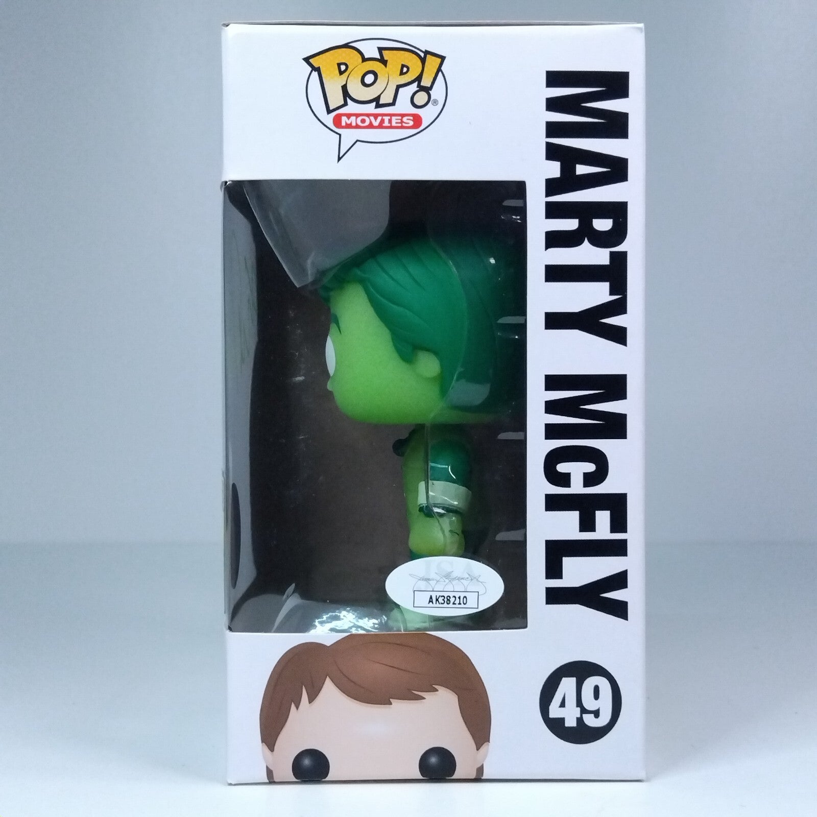 Funko Pop! Back to the Future Plutonium Marty McFly Signed Michael J Fox COA #49