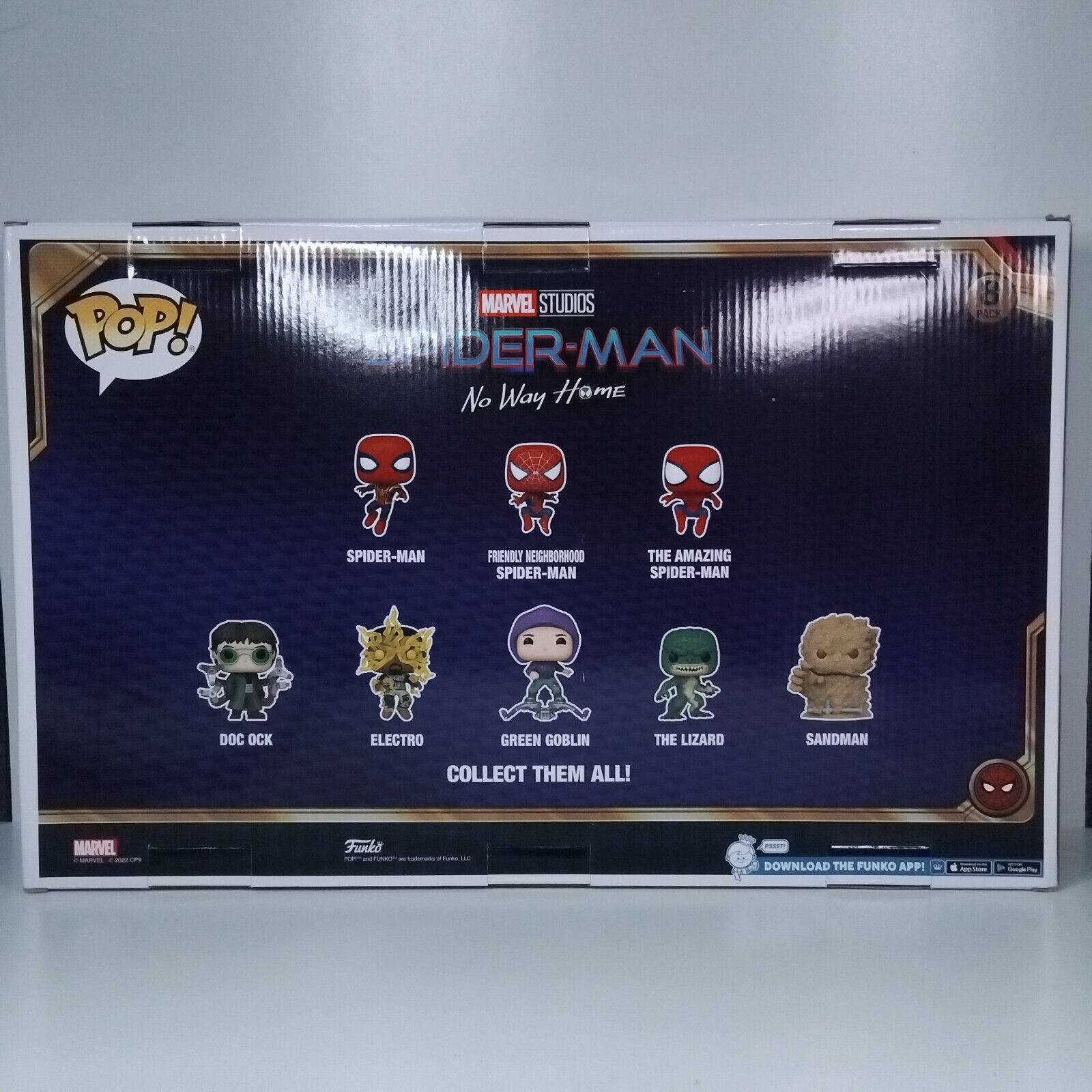 Funko Pop! Marvel Spider-Man No Way Home Walmart Exclusive 8 Pack CRACKED INSERT