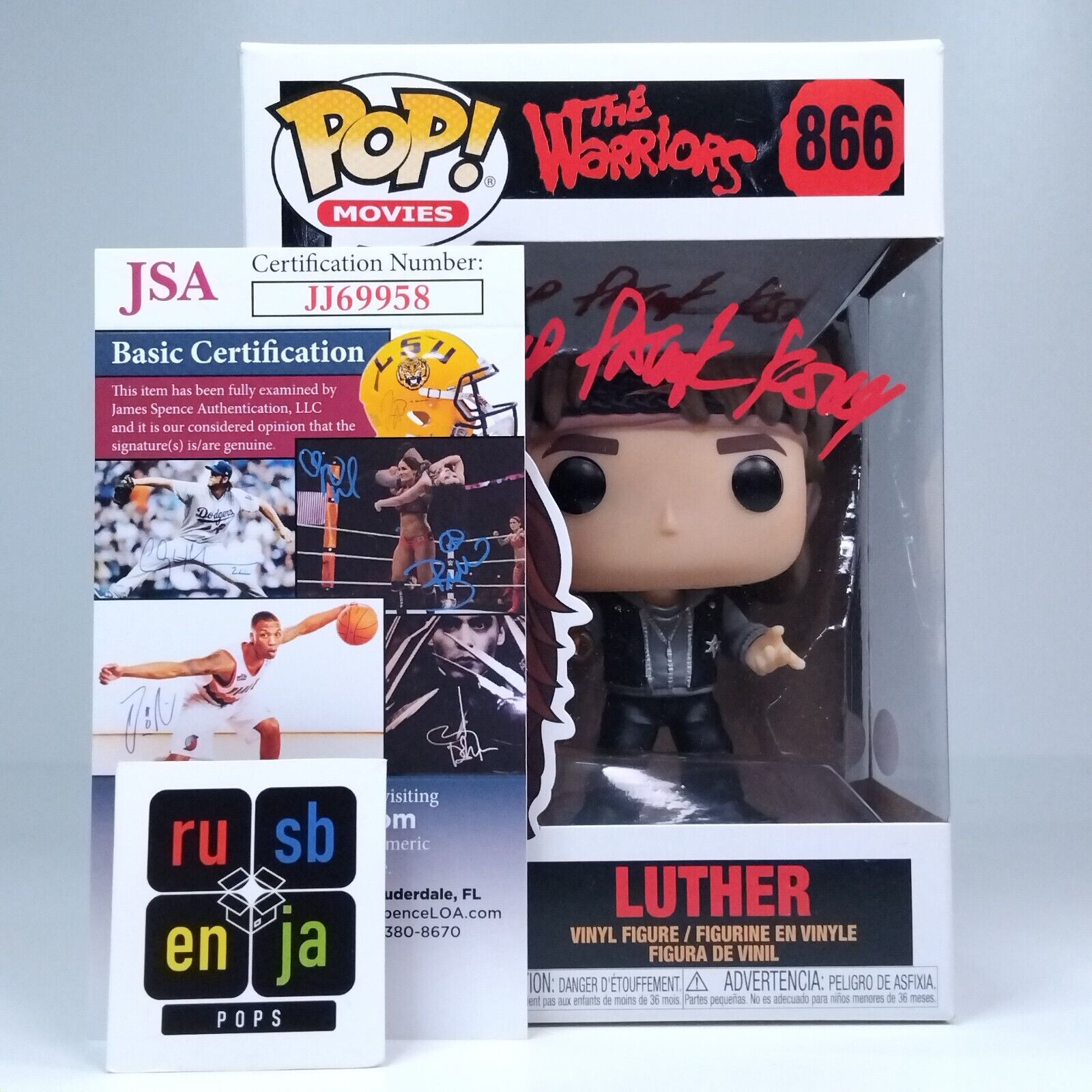 Funko Pop! Movies The Warriors Luther Signed David Patrick Kelly COA #866