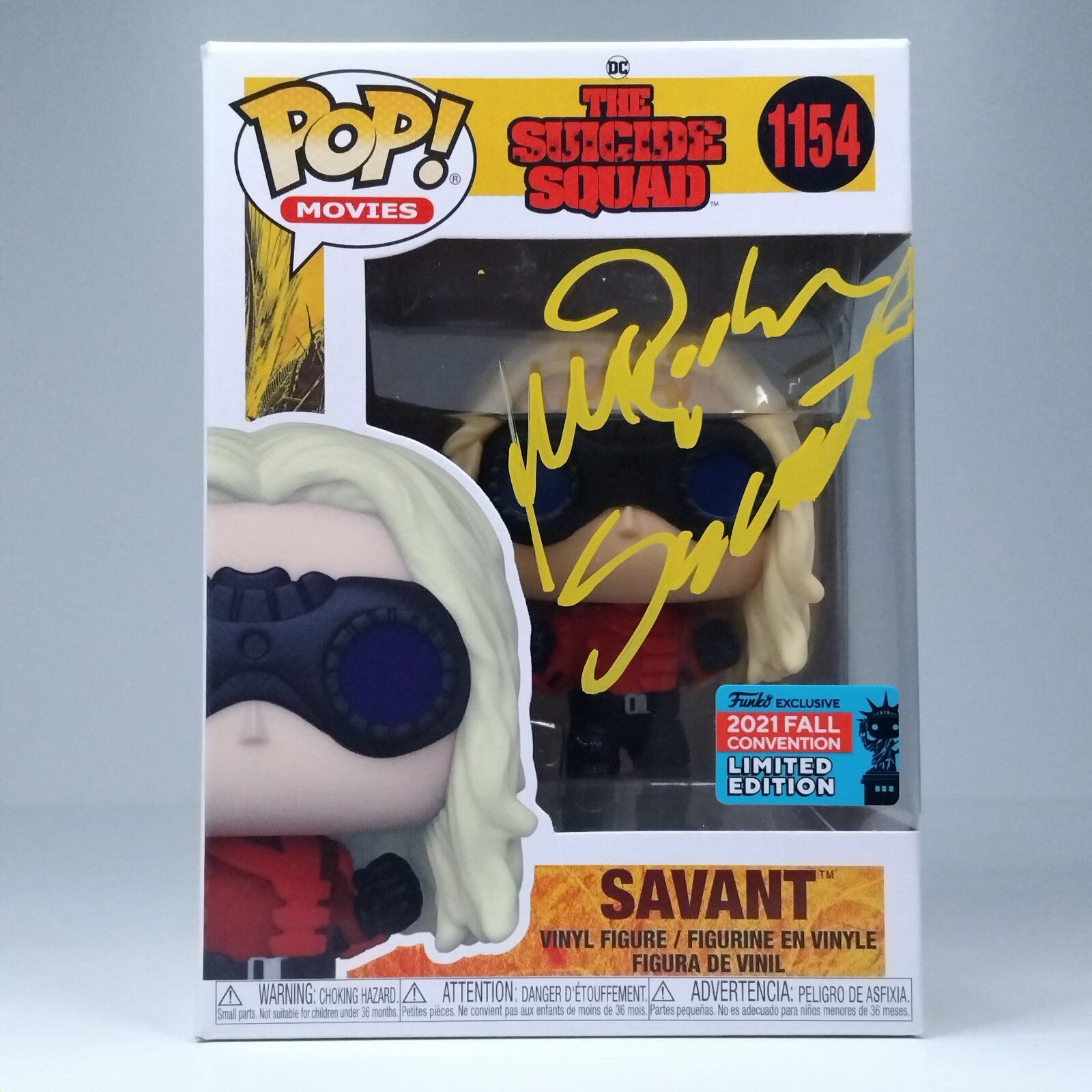 Funko Pop! DC Heroes The Suicide Squad Savant Signed Michael Rooker COA #1154