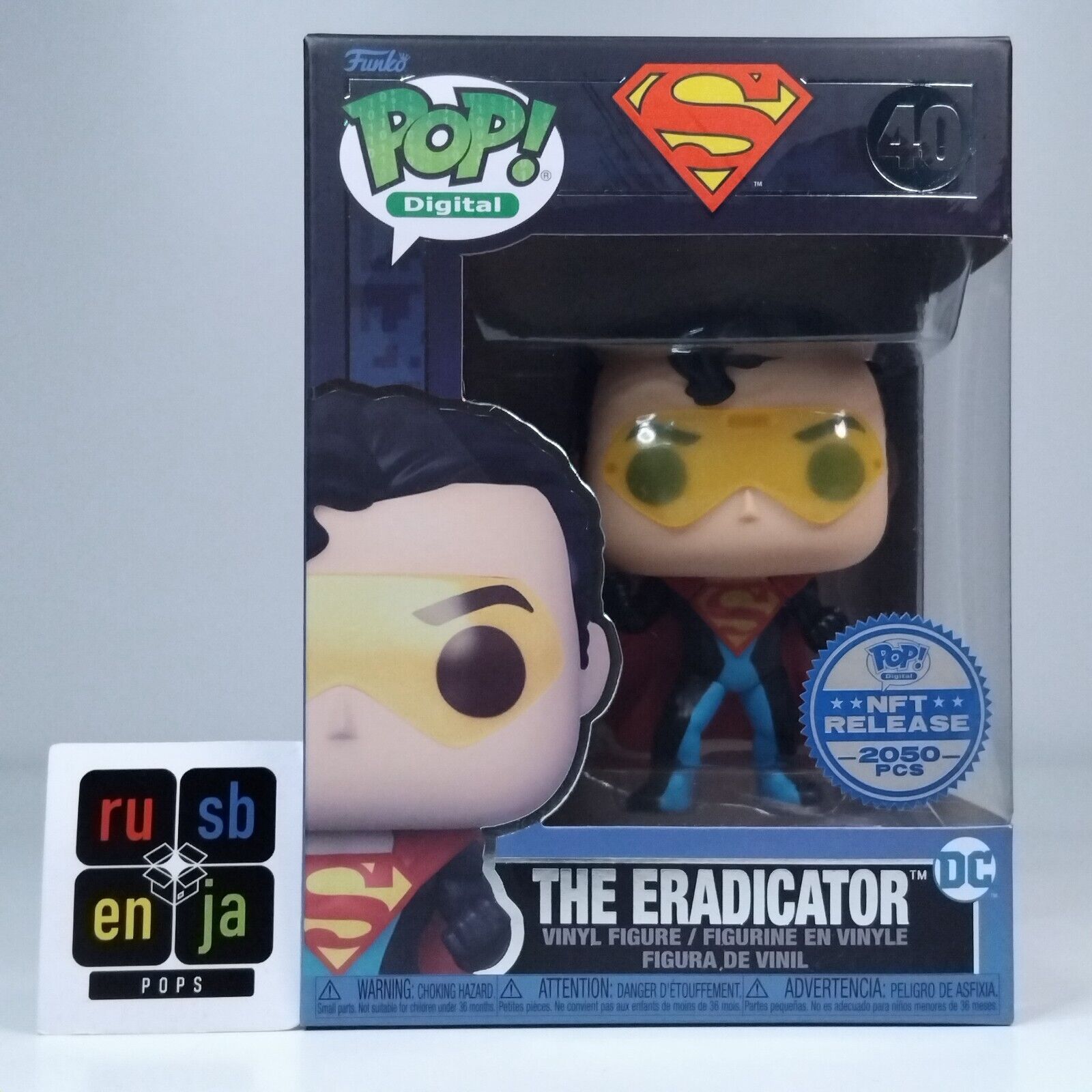 Funko Pop! Digital DC Heroes Superman The Eradicator 2,050 Pcs #40
