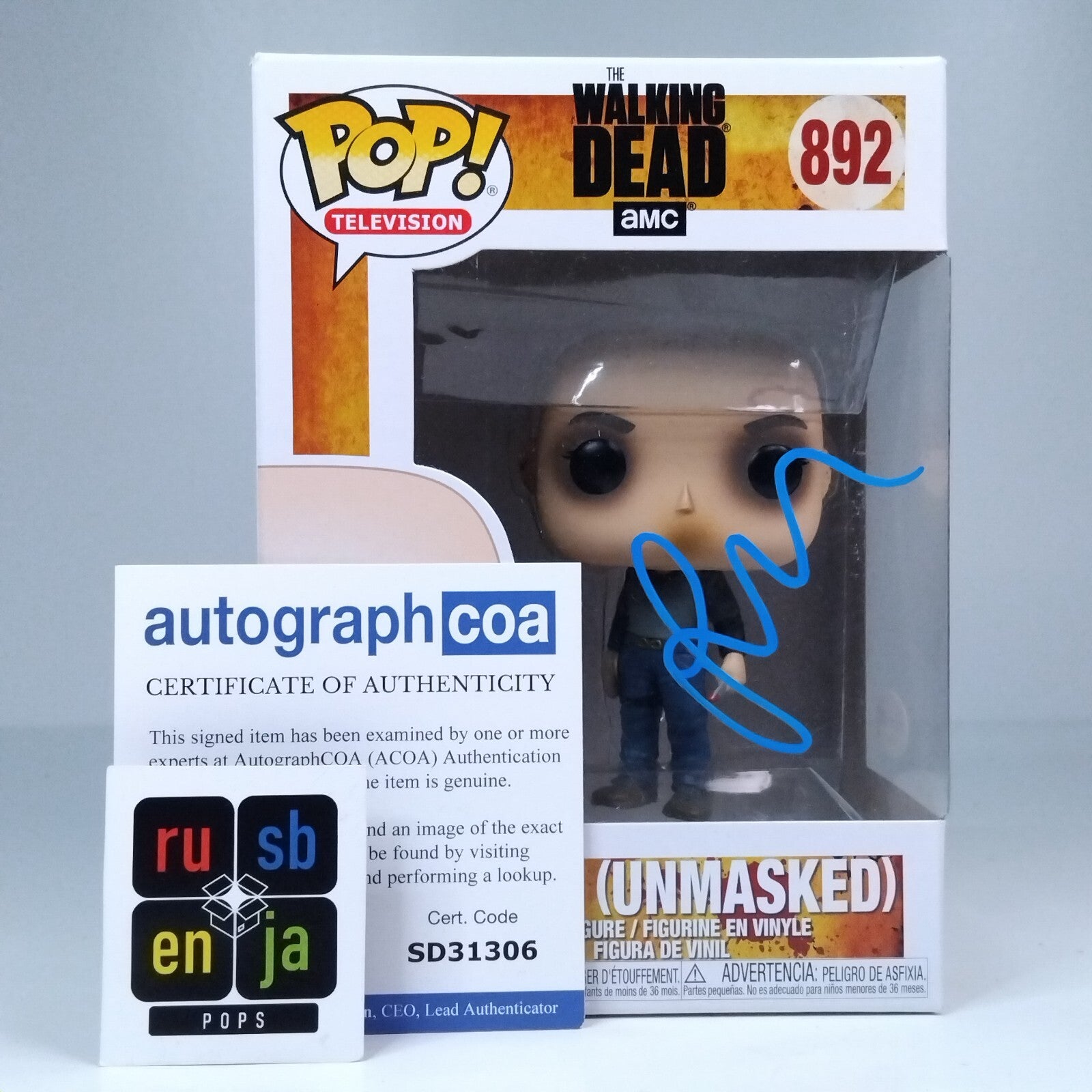 Funko Pop! TV The Walking Dead TWD - Alpha Signed Samantha Morton COA #892 WS