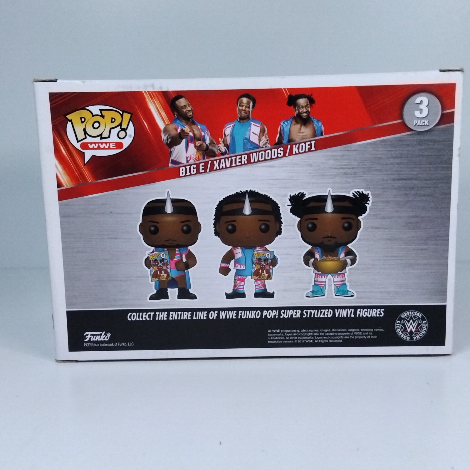 Funko Pop! WWE The New Day Big E Kofi Xavier Triple Signed w/COA 3 Pack