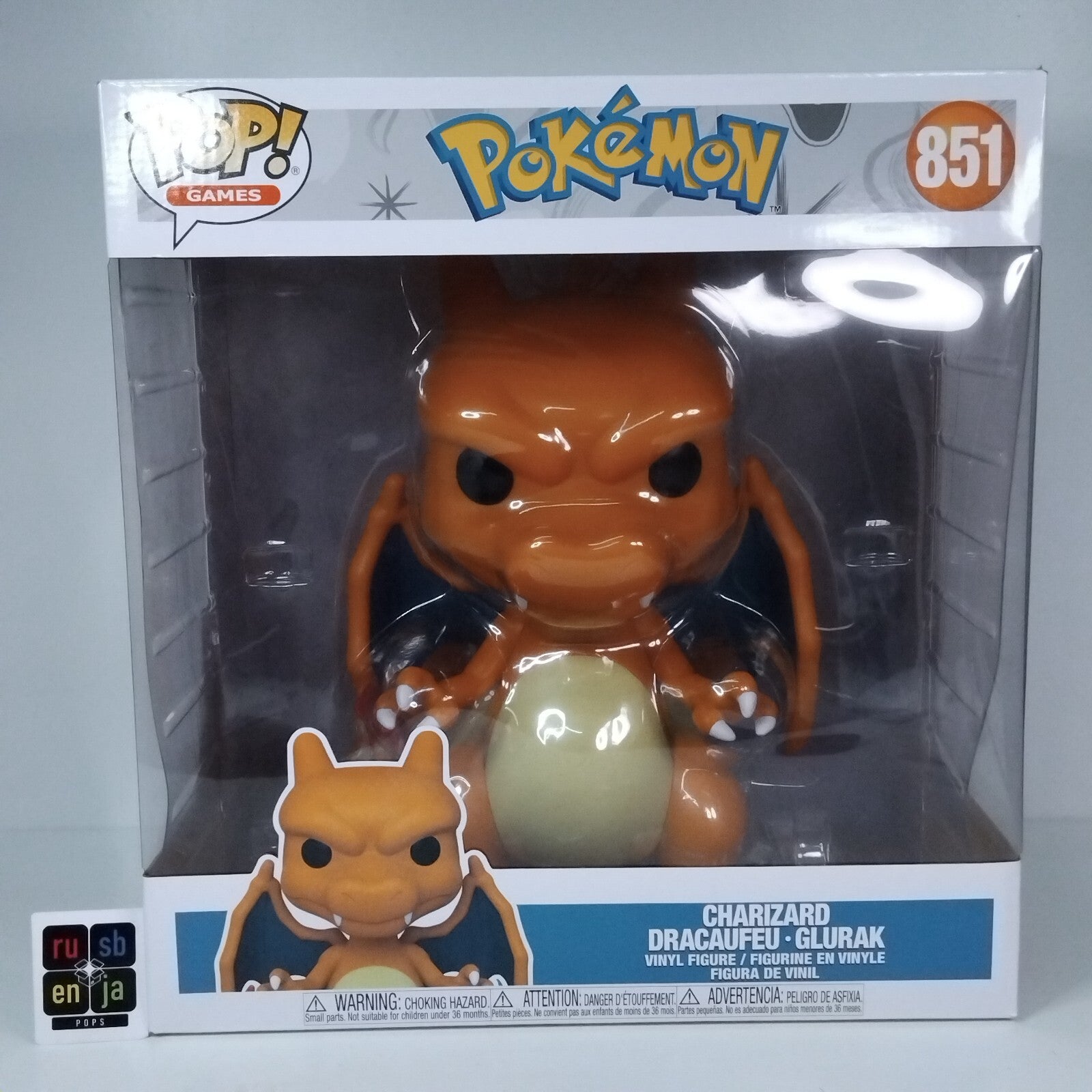 Funko Pop! Games Pokemon 10" Inch Charizard #851