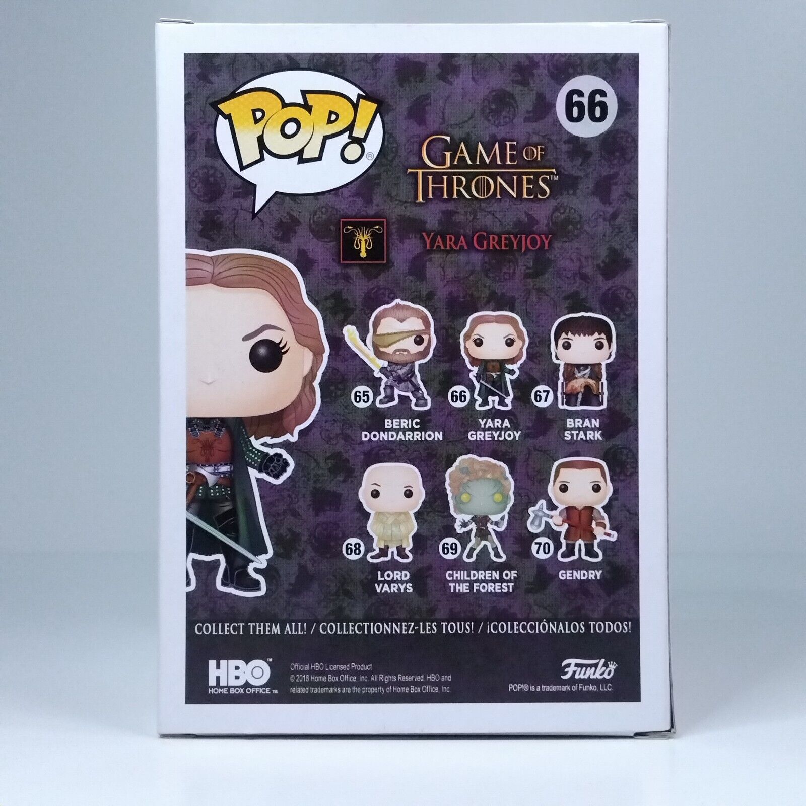 Funko Pop! TV Game of Thrones Yara Greyjoy Signed Gemma Whelan COA #66 WS