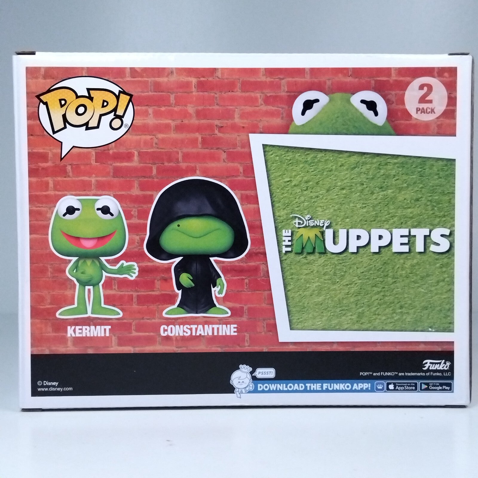Funko Pop! Disney The Muppets Kermit & Constantine Signed Steve Whitmire 2 Pack