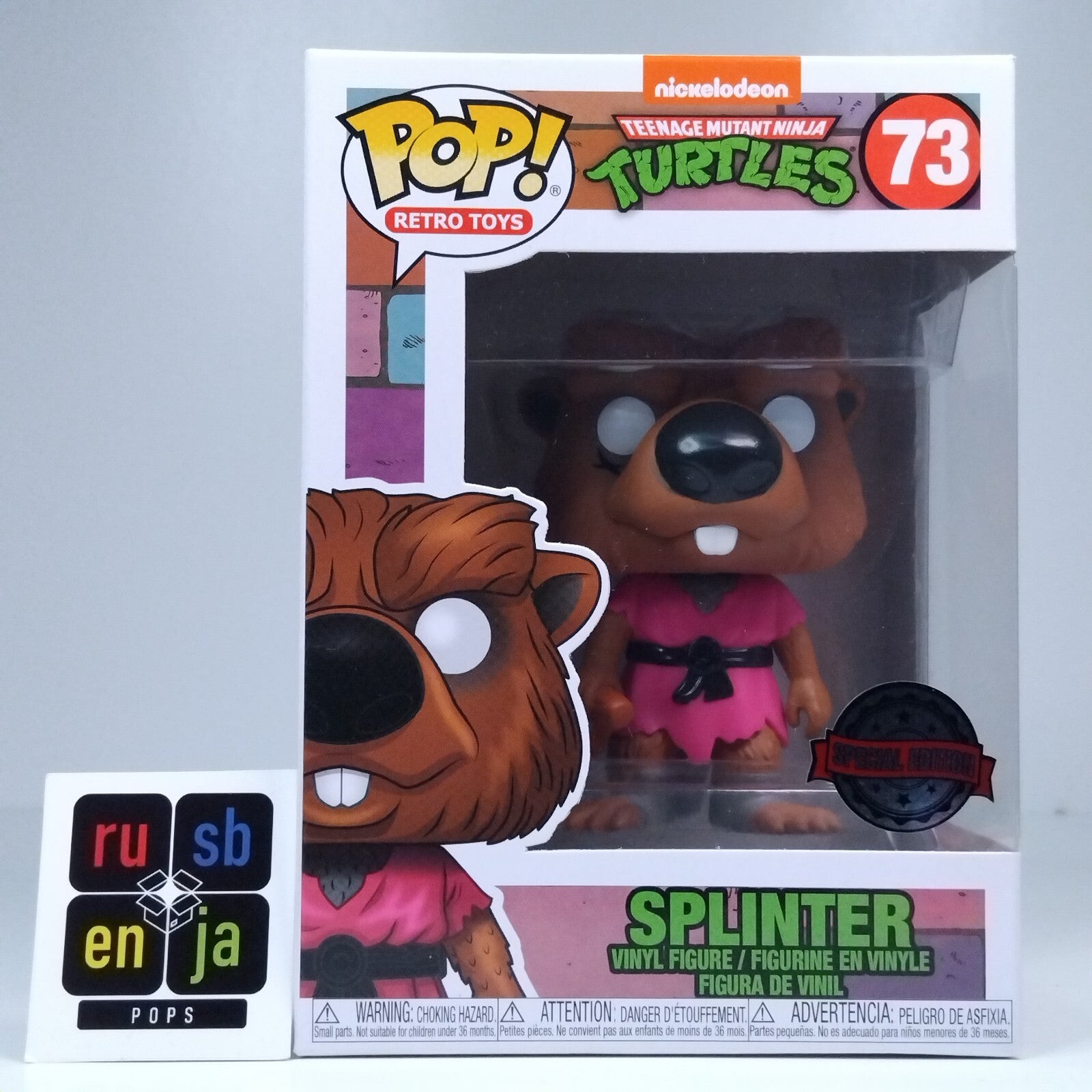 Funko Pop! Retro Teenage Mutant Ninja Turtles TMNT Splinter Special Edition #73