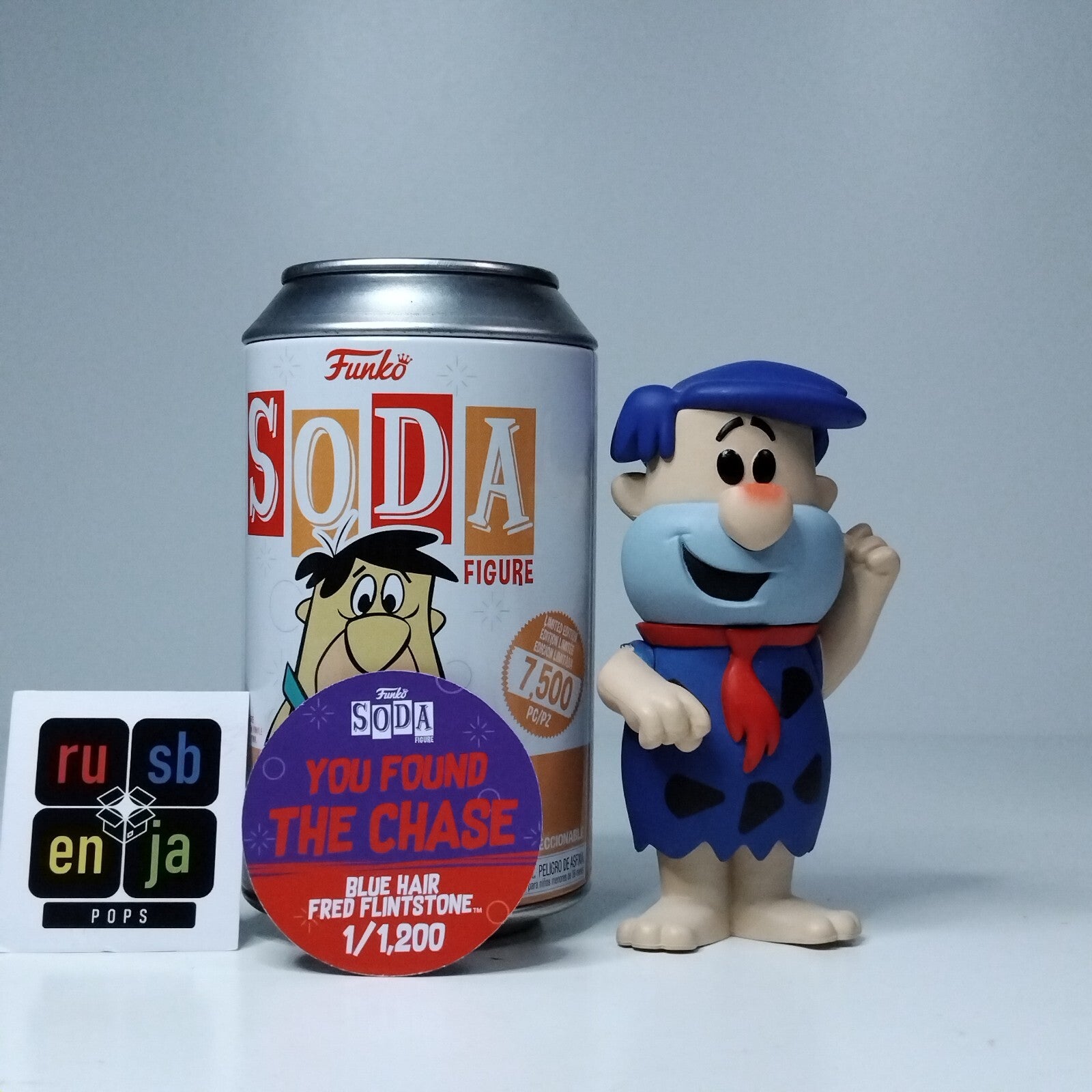 Funko Soda Animation Fred Flintstone Blue Hair Chase 1/1,200