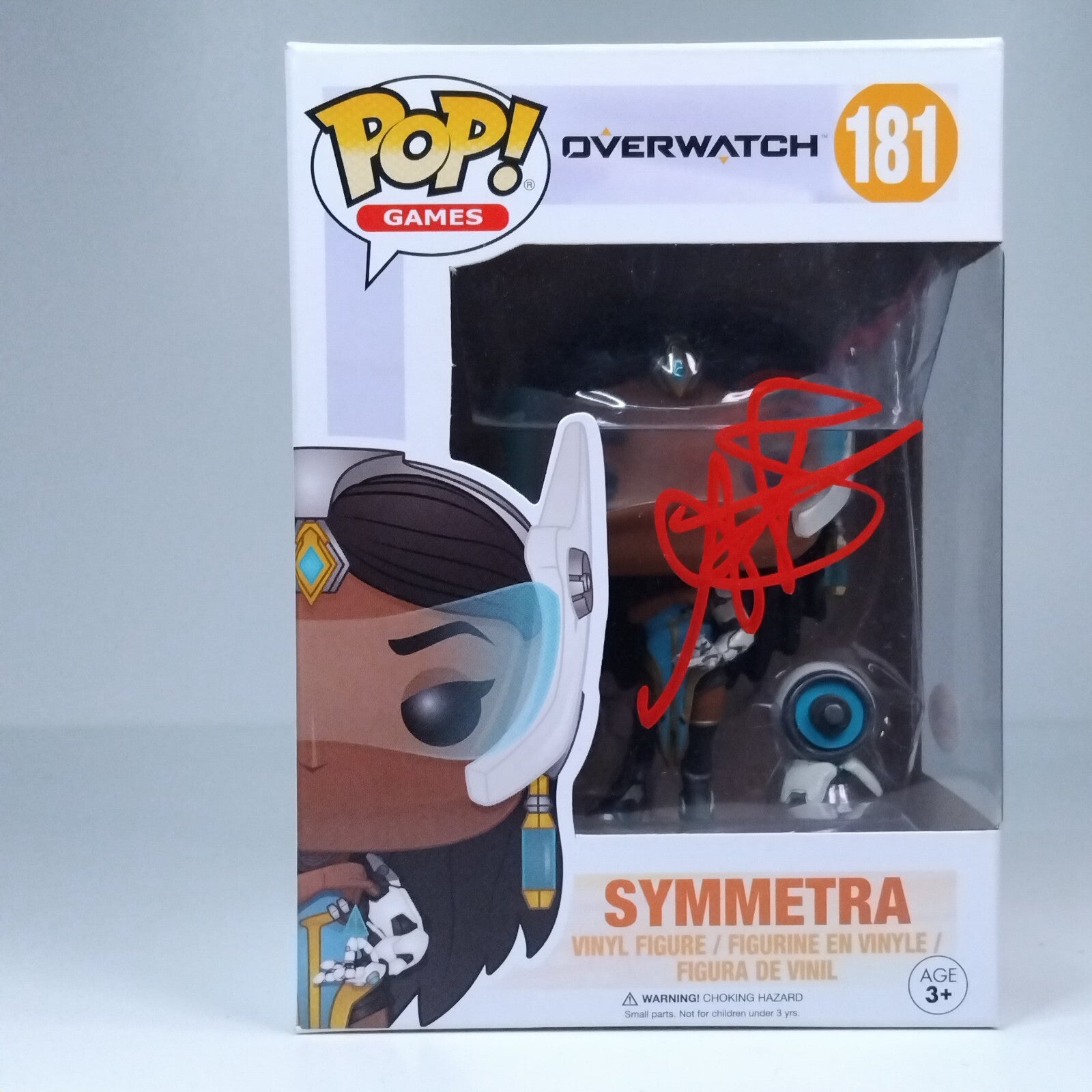 Funko Pop! Games Overwatch Symmetra Signed Anjali Bhimani COA #181 WS
