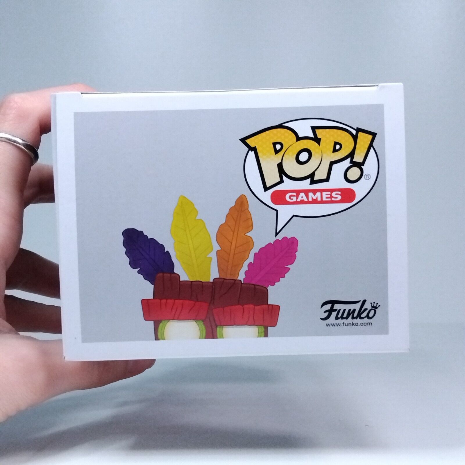 Funko Pop! Games Crash Bandicoot Aku Aku Signed Greg Eagles COA #420