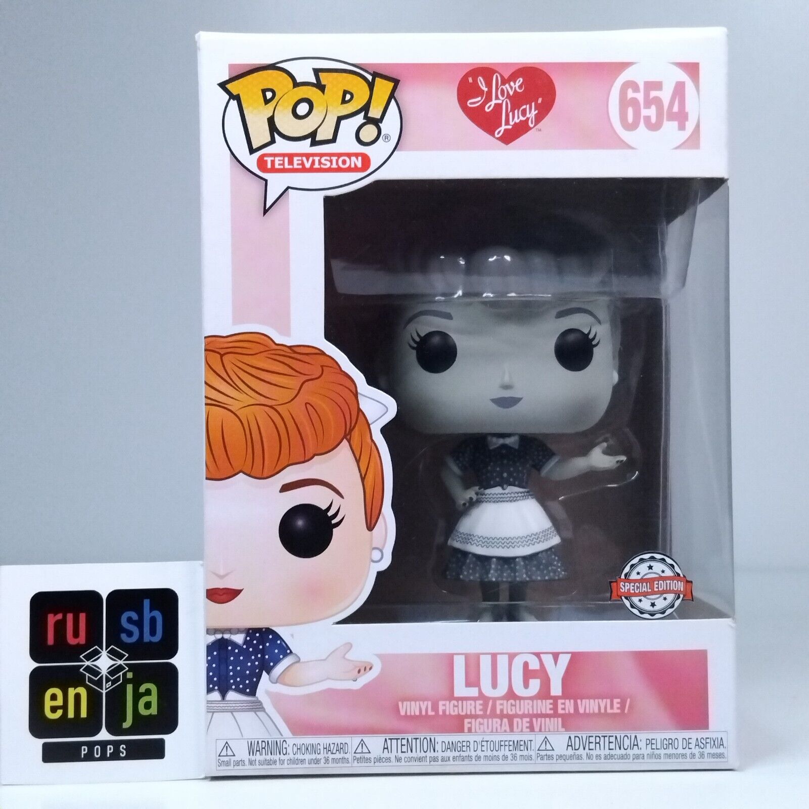 Funko Pop! TV I Love Lucy - Lucy Black and White Special Edition #654