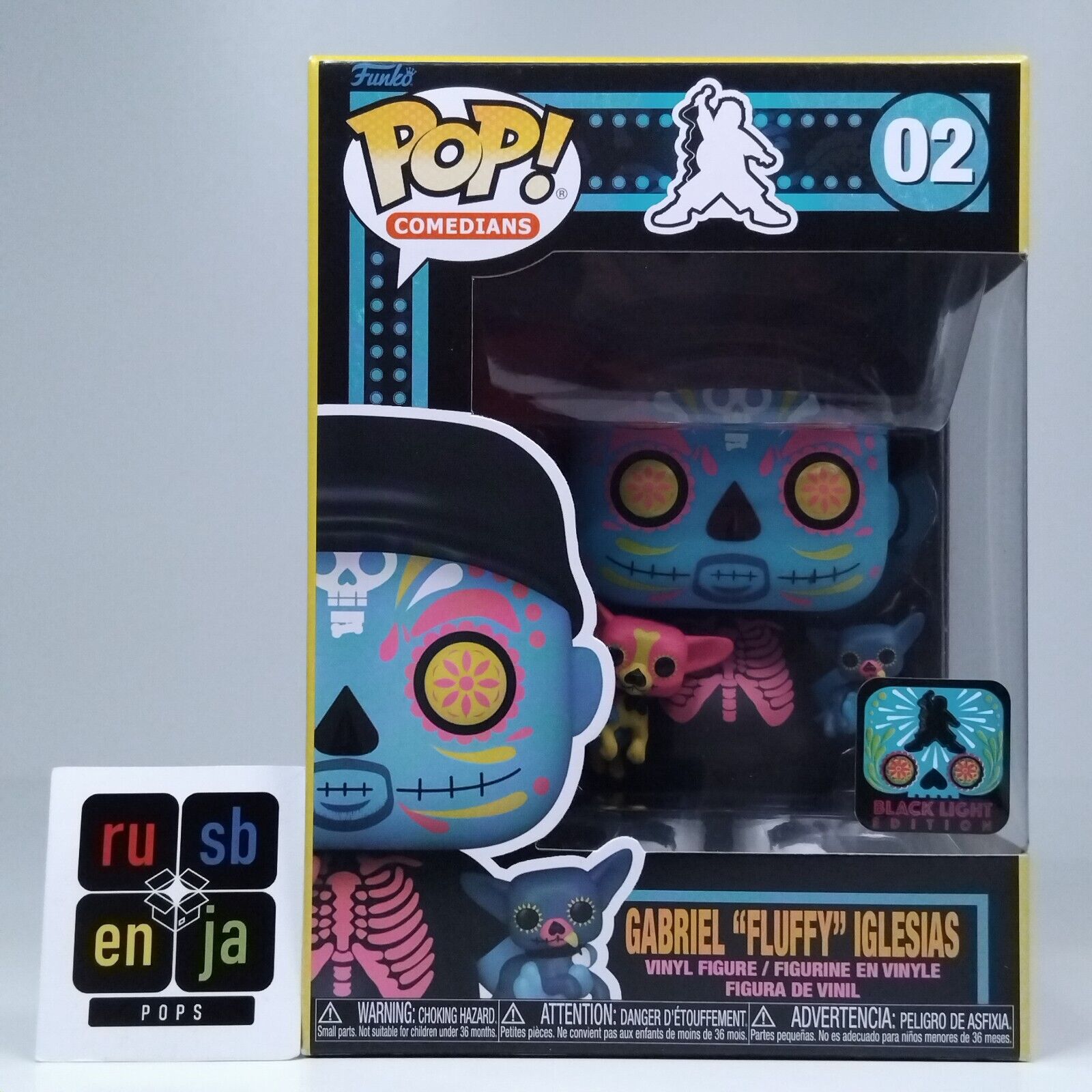 Funko Pop! Comedians Blacklight Edition Gabriel Fluffy Iglesias #02