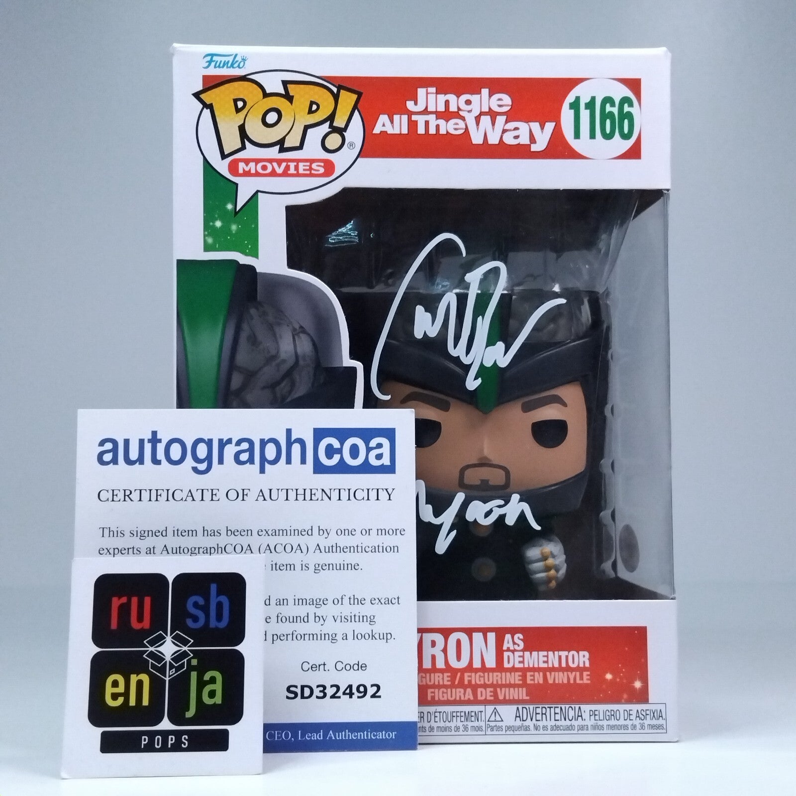 Funko Pop! Movies Jingle All the Way Myron Signed Sinbad COA #1166