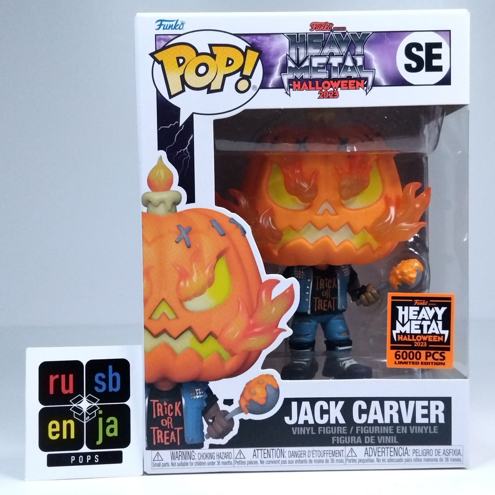 Funko Pop! Heavy Metal Halloween Jack Carver 6,000 Pcs #SE