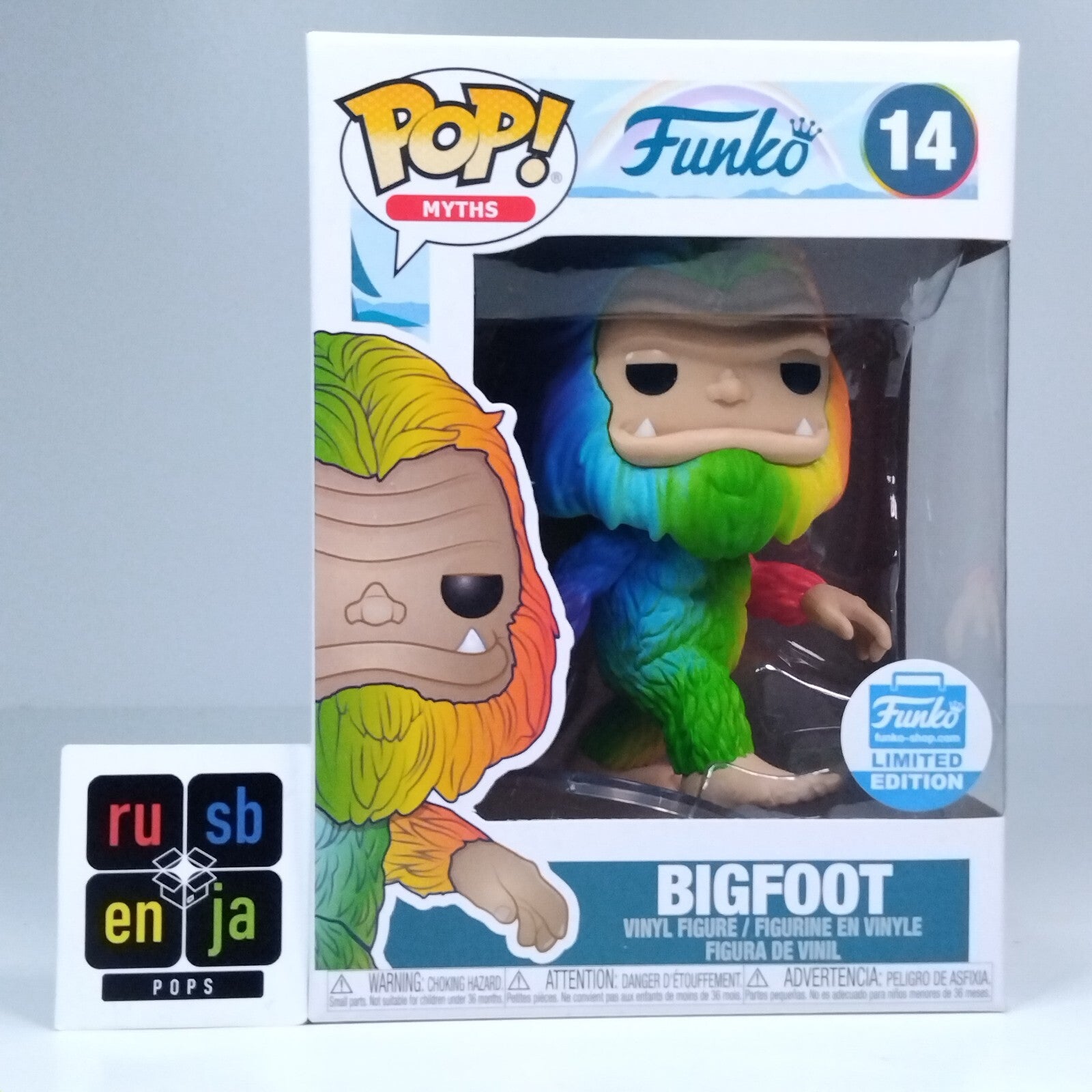 Funko Pop! Myths Bigfoot Pride Rainbow Limited Edition #14