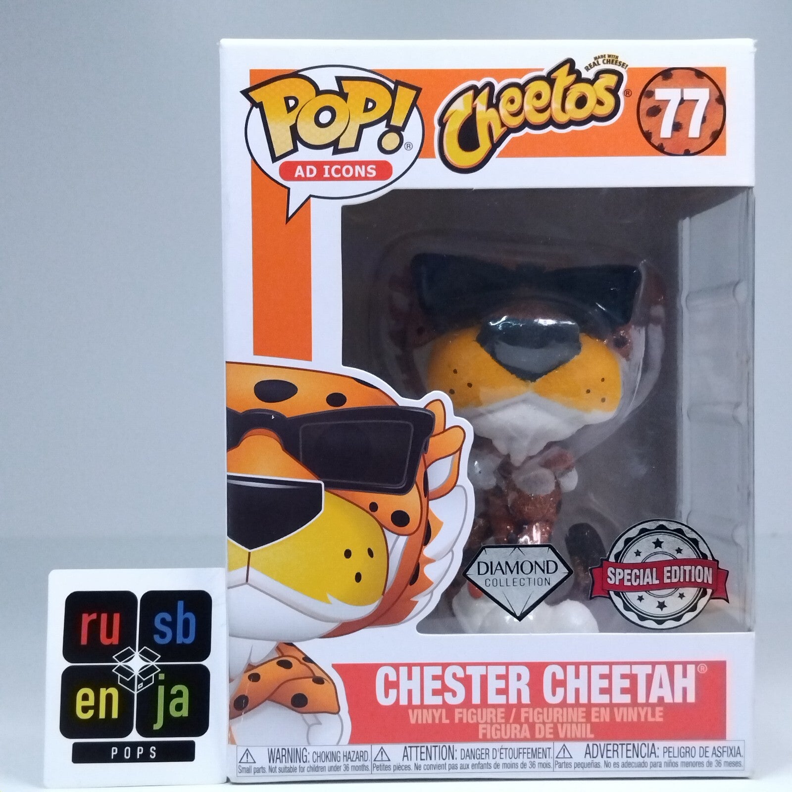 Funko Pop! Ad Icons Cheetos Chester Cheetah Diamond Special Edition #77