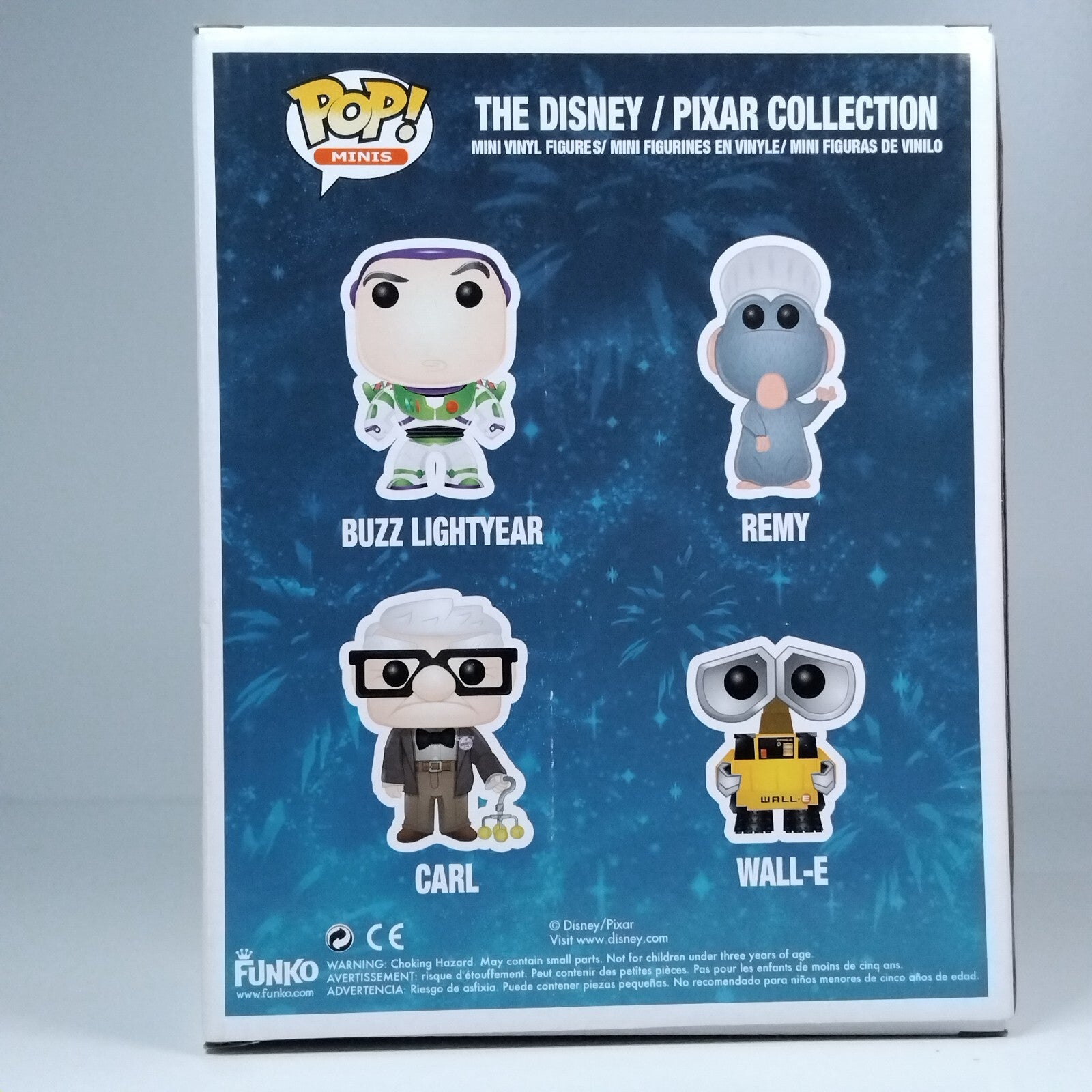 Funko Pop! Disney Pixar Collection Minis Remy Walle Buzz Lightyear Carl #01